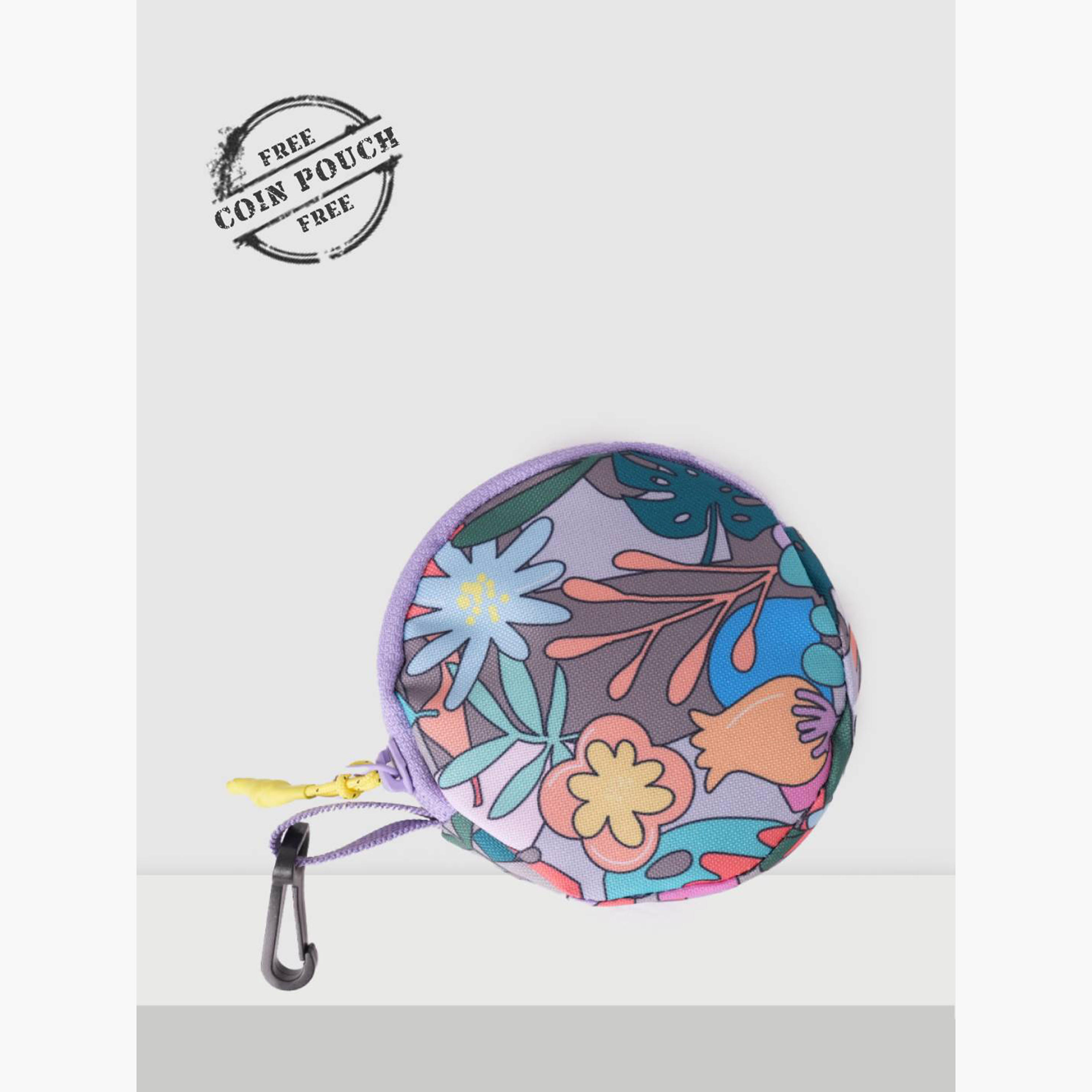 شنطة مدرسية بطبعات مع شنطة نقود صغيرة من وايلدكرافت - 13x13x41 سم-school-bagsandbackpacks-backpacks-image-13