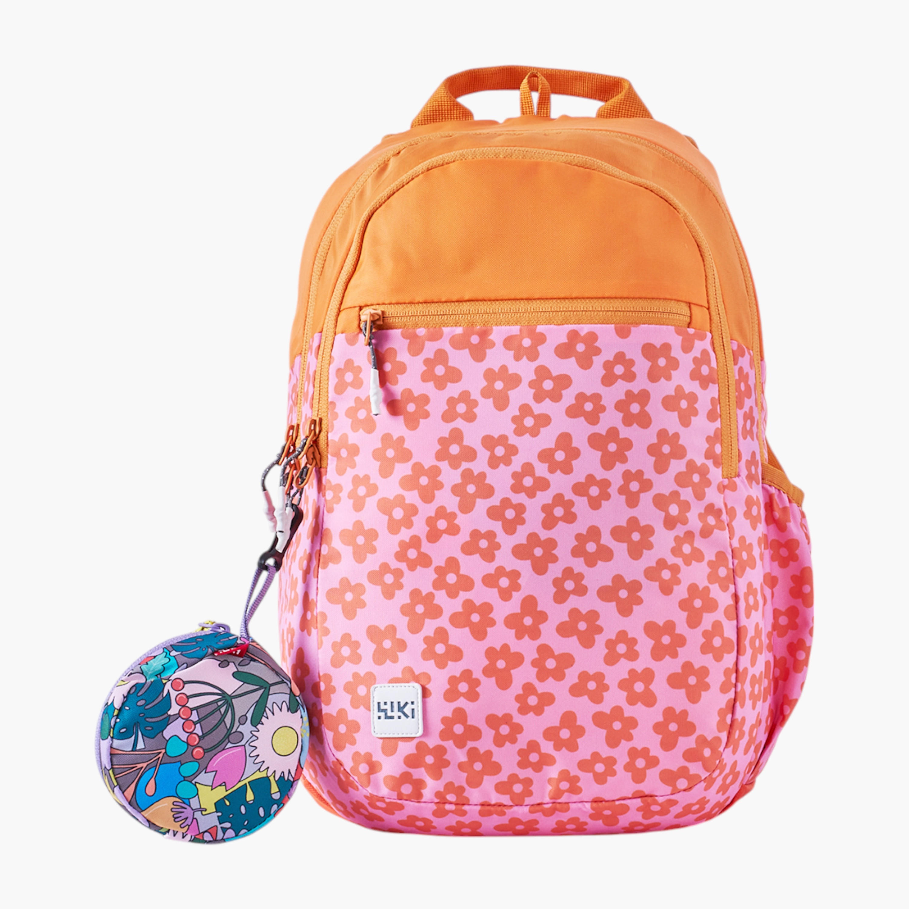 شنطة مدرسية بطبعات مع شنطة نقود صغيرة من وايلدكرافت - 19×19×41 سم-school-bagsandbackpacks-backpacks-image-1