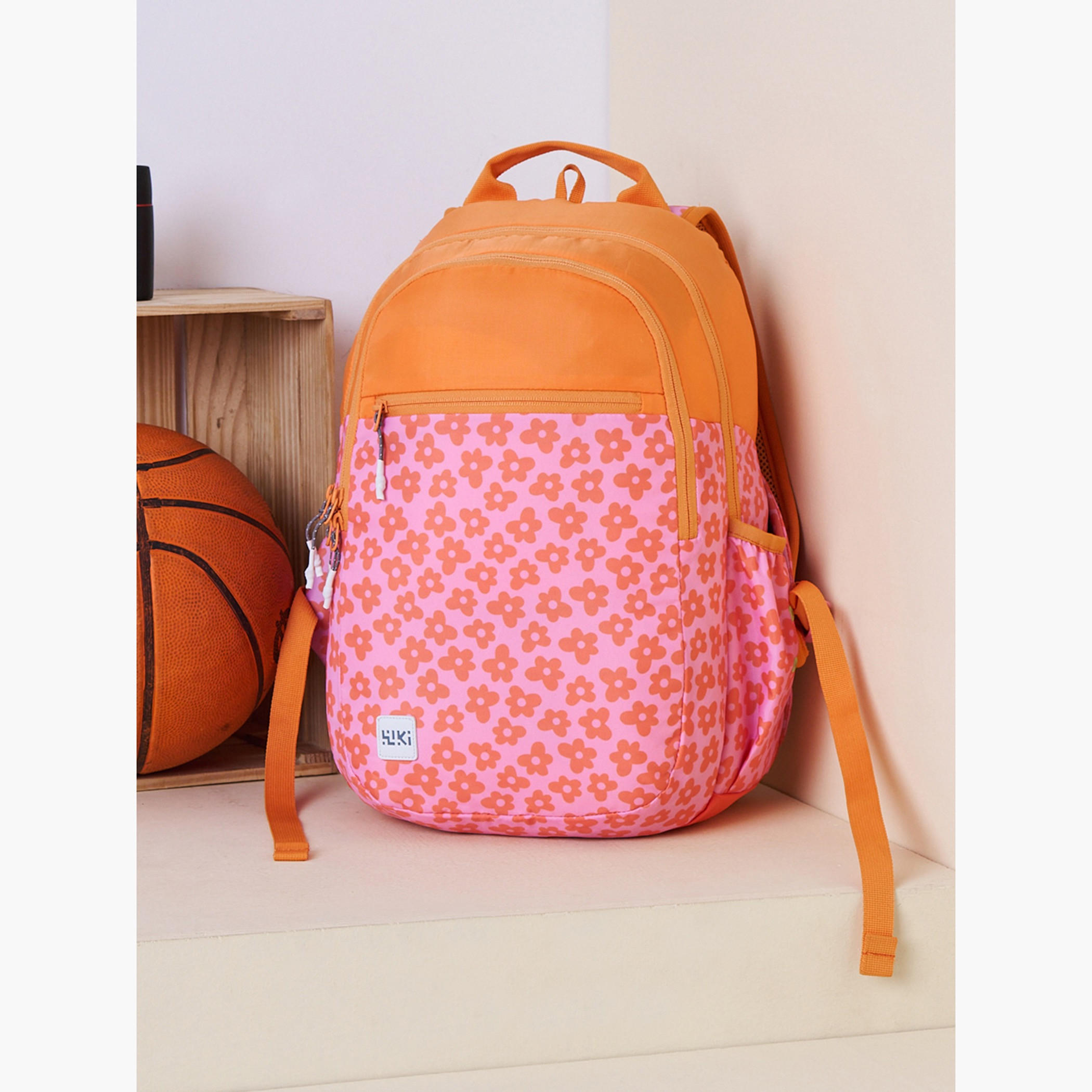 شنطة مدرسية بطبعات مع شنطة نقود صغيرة من وايلدكرافت - 19×19×41 سم-school-bagsandbackpacks-backpacks-image-11