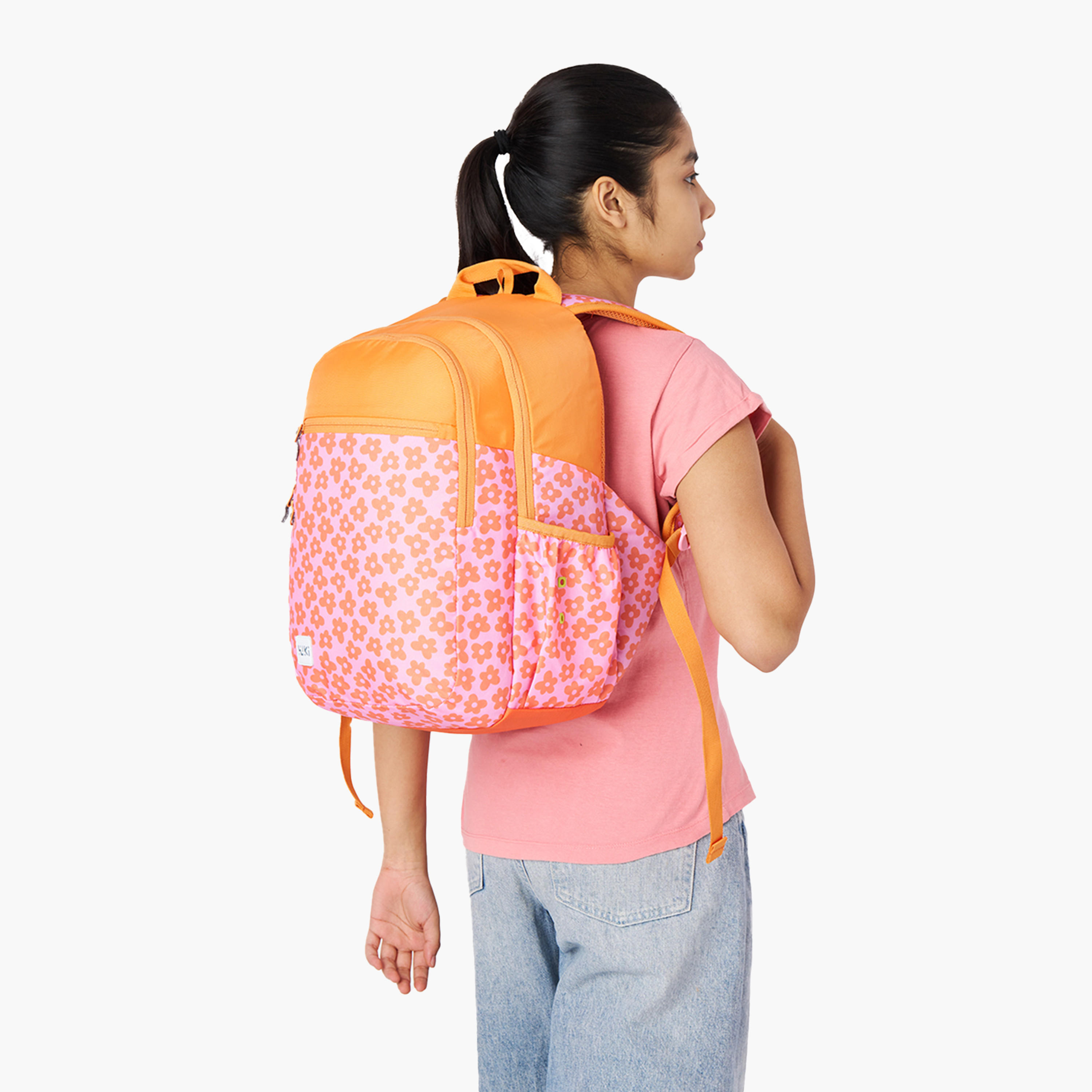 شنطة مدرسية بطبعات مع شنطة نقود صغيرة من وايلدكرافت - 19×19×41 سم-school-bagsandbackpacks-backpacks-image-4