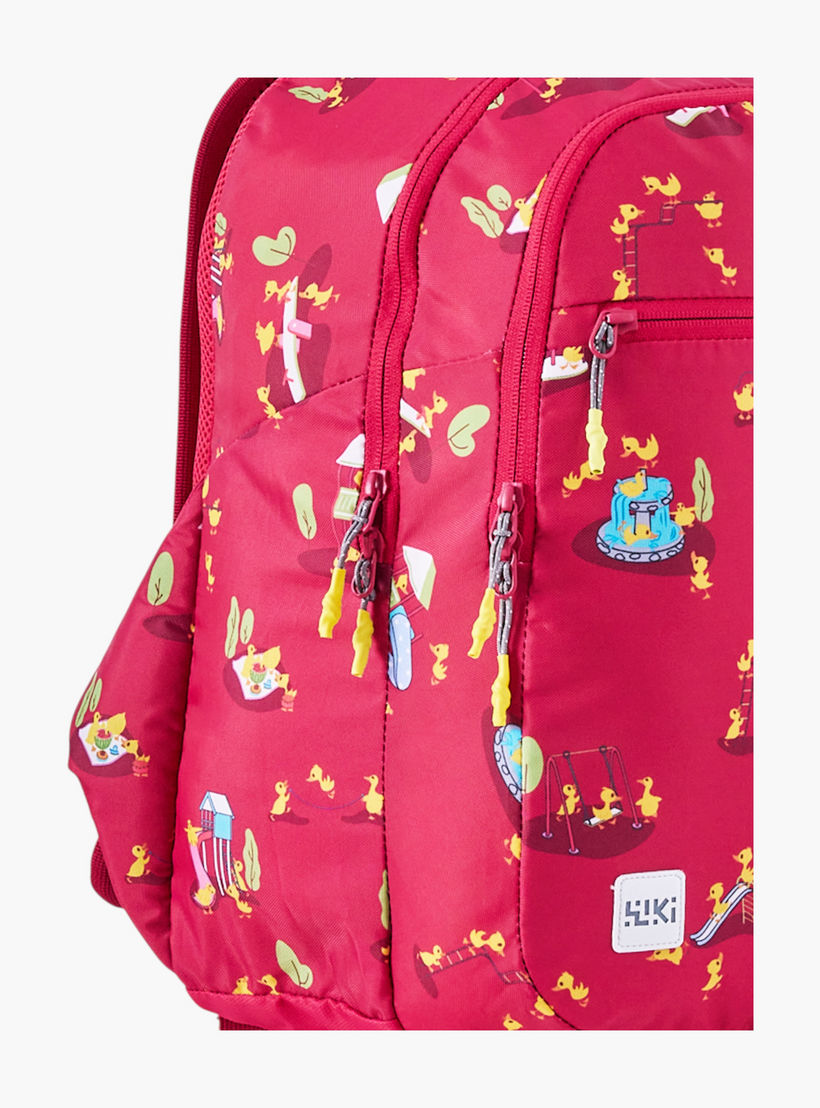 شنطة مدرسية بطبعات مع شنطة نقود صغيرة من وايلدكرافت - 19x19x41 سم-school-bagsandbackpacks-backpacks-image-10
