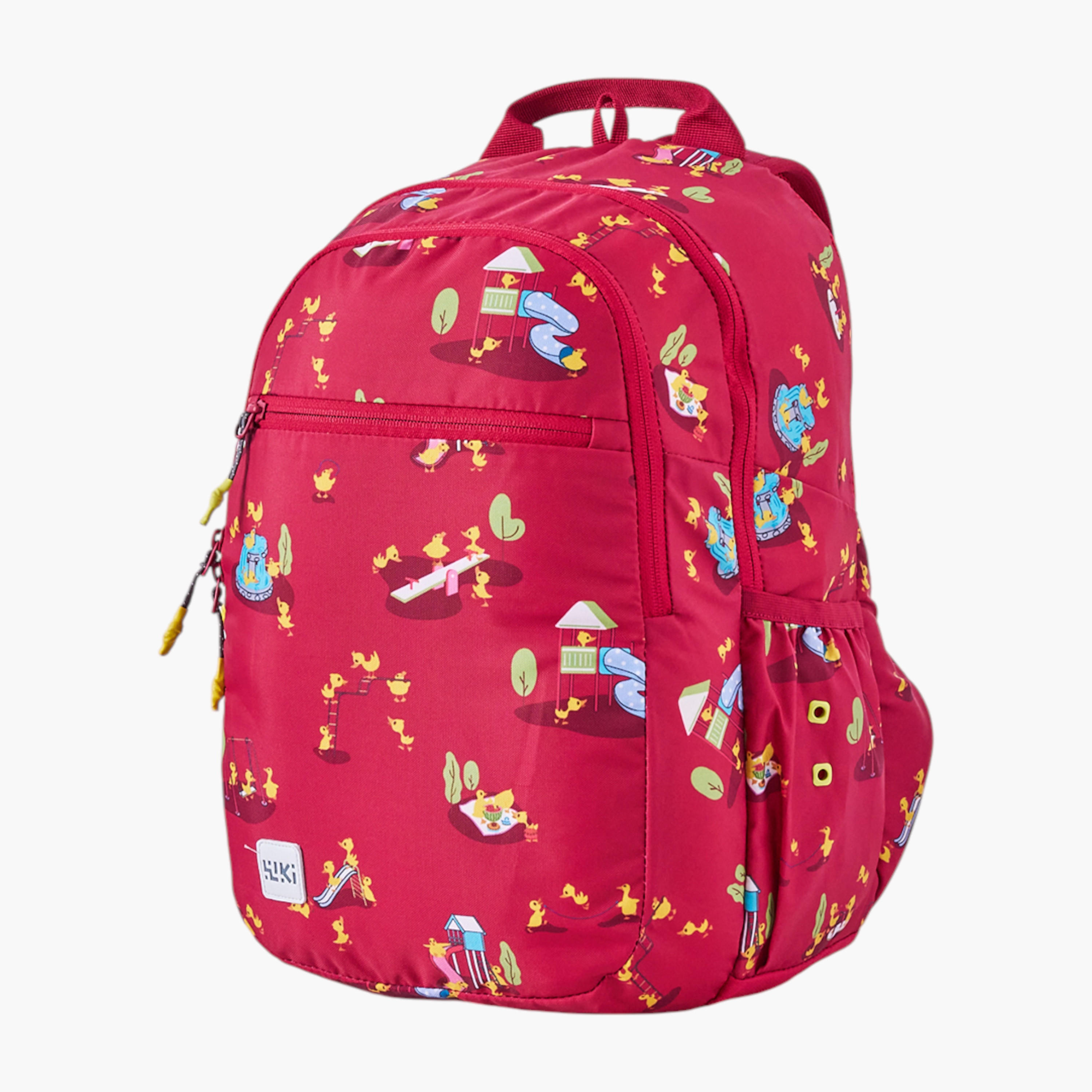 شنطة مدرسية بطبعات مع شنطة نقود صغيرة من وايلدكرافت - 19x19x41 سم-school-bagsandbackpacks-backpacks-image-6