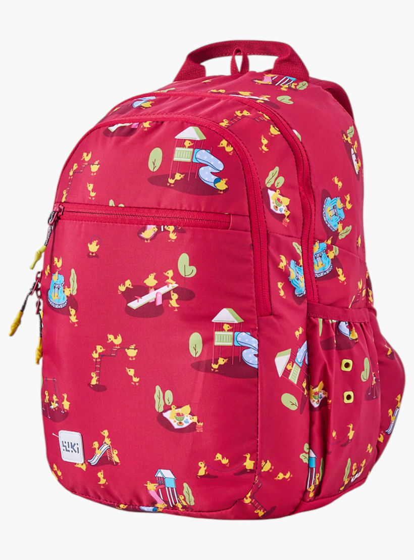 شنطة مدرسية بطبعات مع شنطة نقود صغيرة من وايلدكرافت - 19x19x41 سم-school-bagsandbackpacks-backpacks-image-6