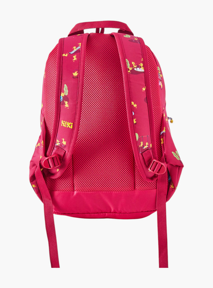 شنطة مدرسية بطبعات مع شنطة نقود صغيرة من وايلدكرافت - 19x19x41 سم-school-bagsandbackpacks-backpacks-image-8