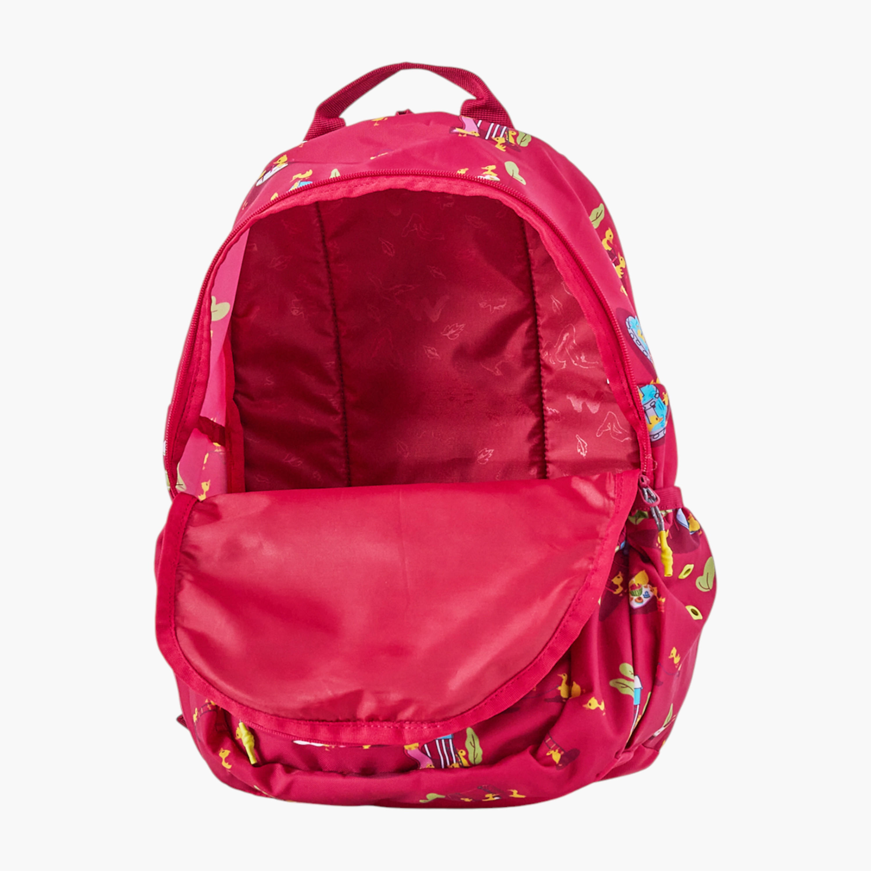 شنطة مدرسية بطبعات مع شنطة نقود صغيرة من وايلدكرافت - 19x19x41 سم-school-bagsandbackpacks-backpacks-image-9