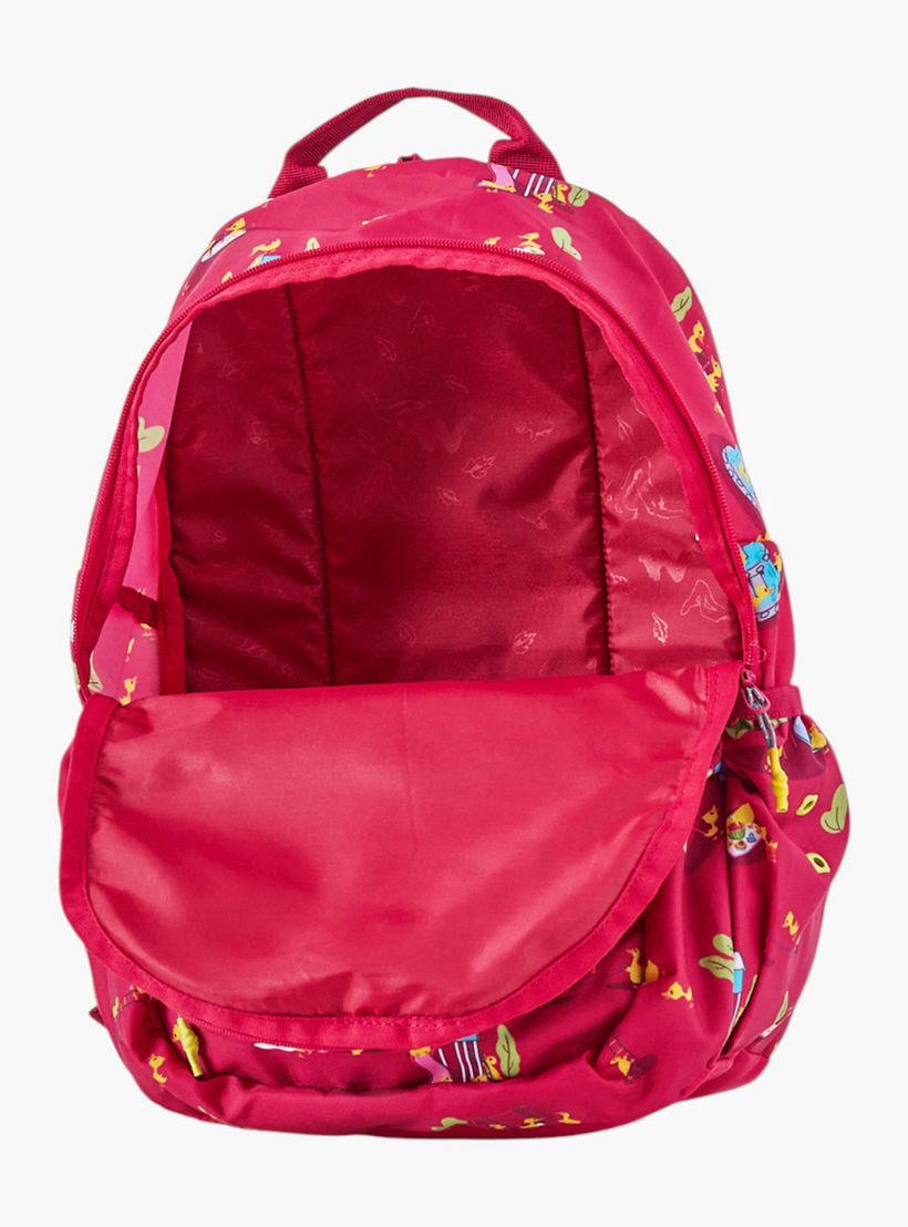 شنطة مدرسية بطبعات مع شنطة نقود صغيرة من وايلدكرافت - 19x19x41 سم-school-bagsandbackpacks-backpacks-image-9