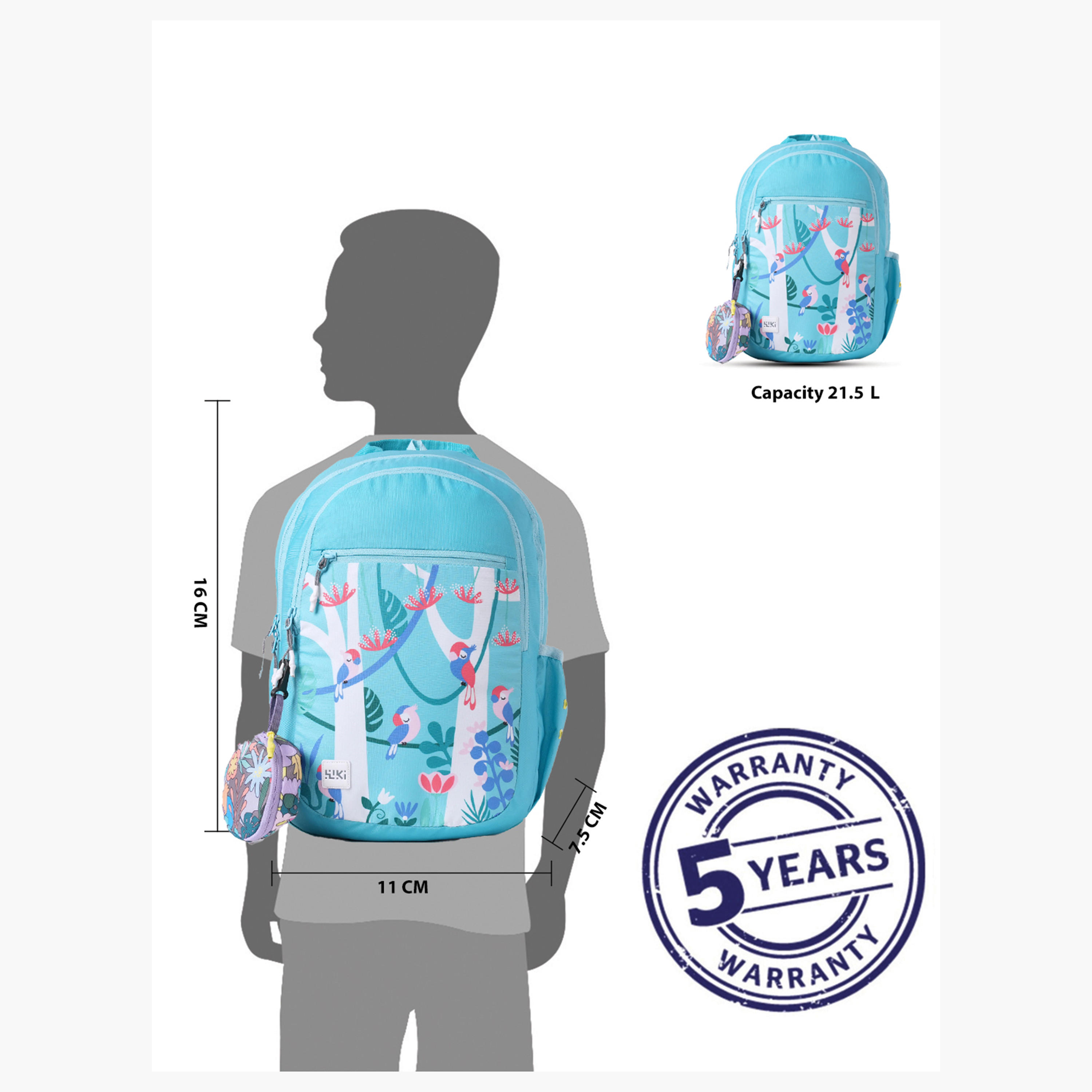 Wildcraft Wiki Printed School Backpack with Coin Pouch - 19x19x41 cms-school-bagsandbackpacks-backpacks-image-12