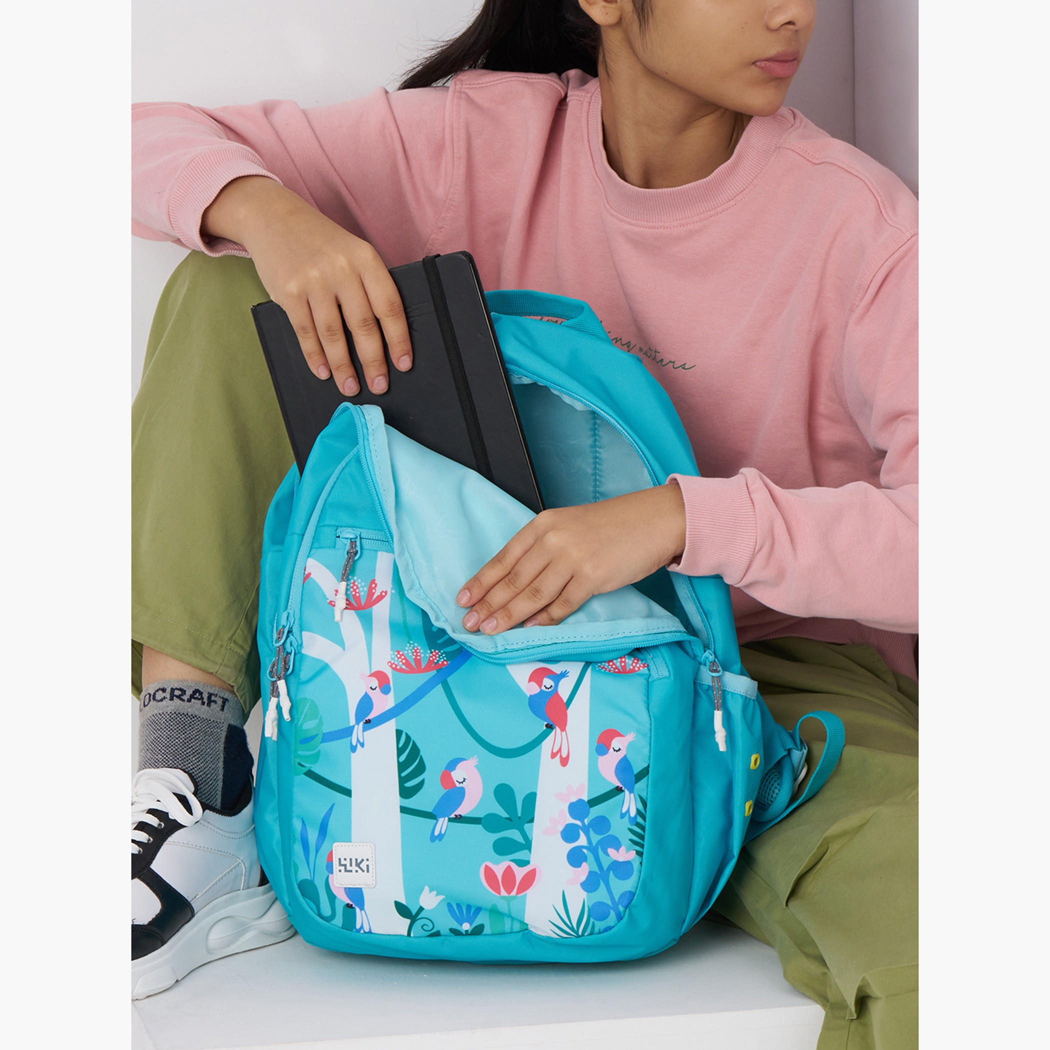 Wildcraft Wiki Printed School Backpack with Coin Pouch - 19x19x41 cms-school-bagsandbackpacks-backpacks-image-4