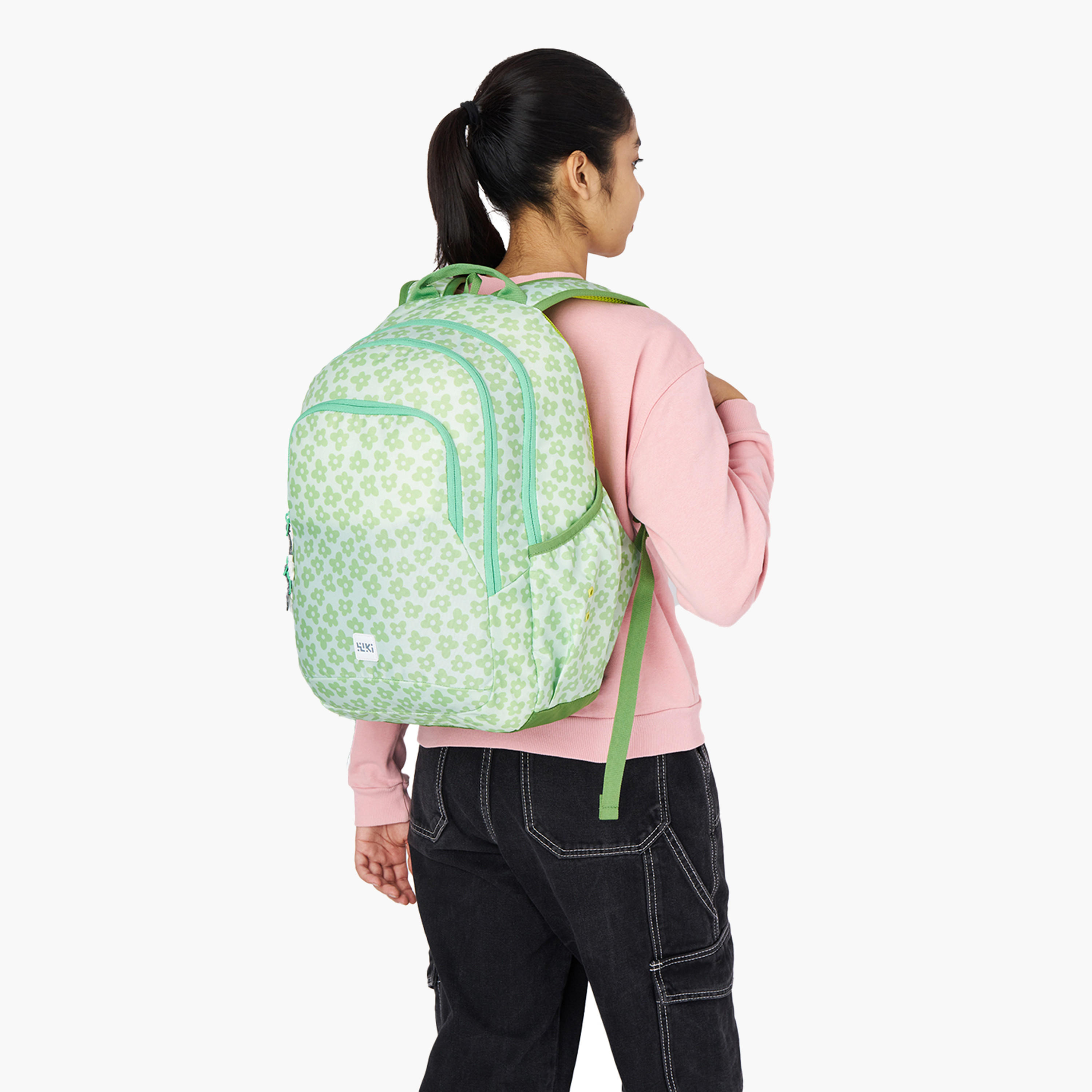 Wildcraft Wiki Floral Print School Backpack with Coin Pouch - 22x22x44 cm-school-bagsandbackpacks-backpacks-image-4
