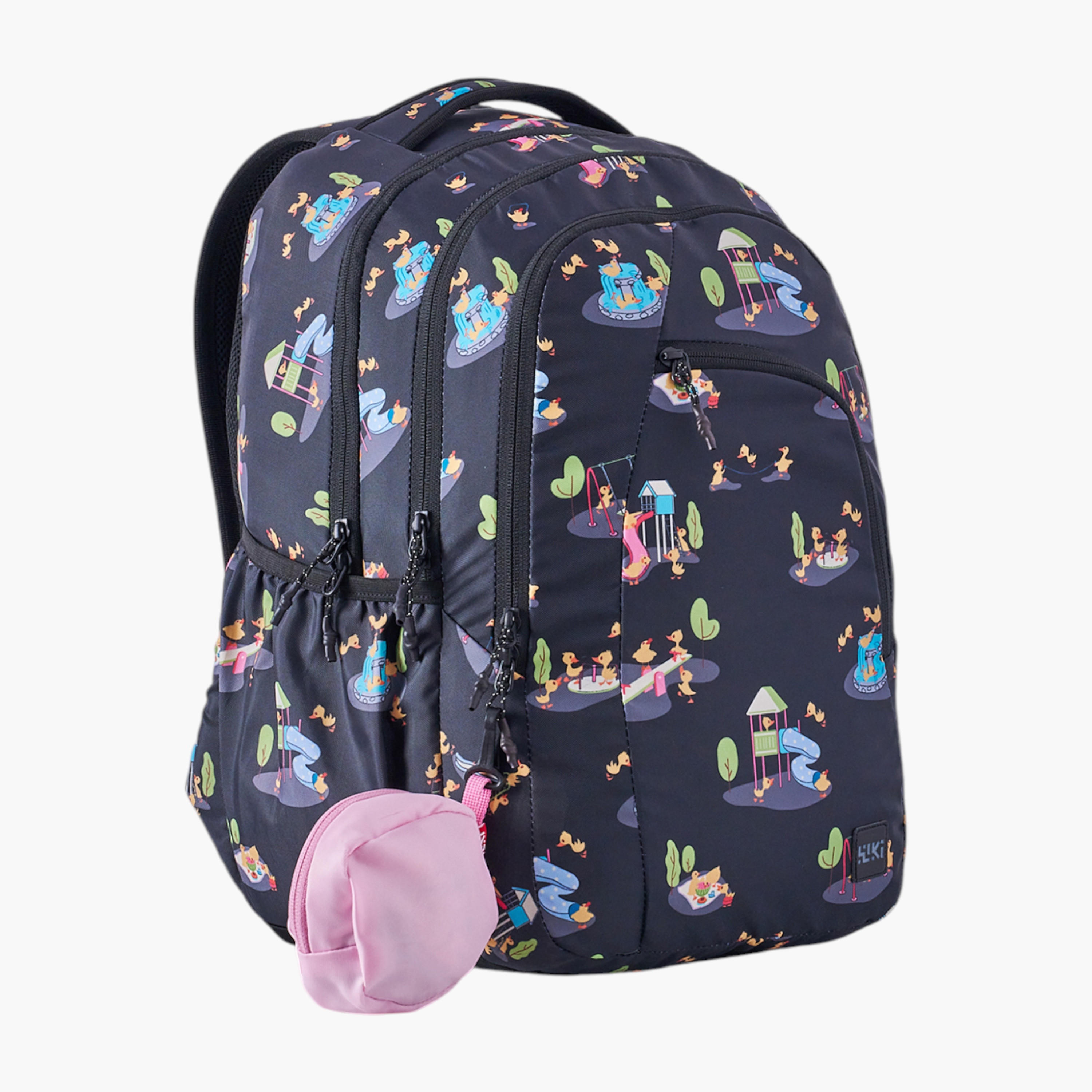 Wildcraft Wiki Printed Backpack with Detachable Pouch and Zip Closure - 23x23x44 cms-school-bagsandbackpacks-backpacks-image-4