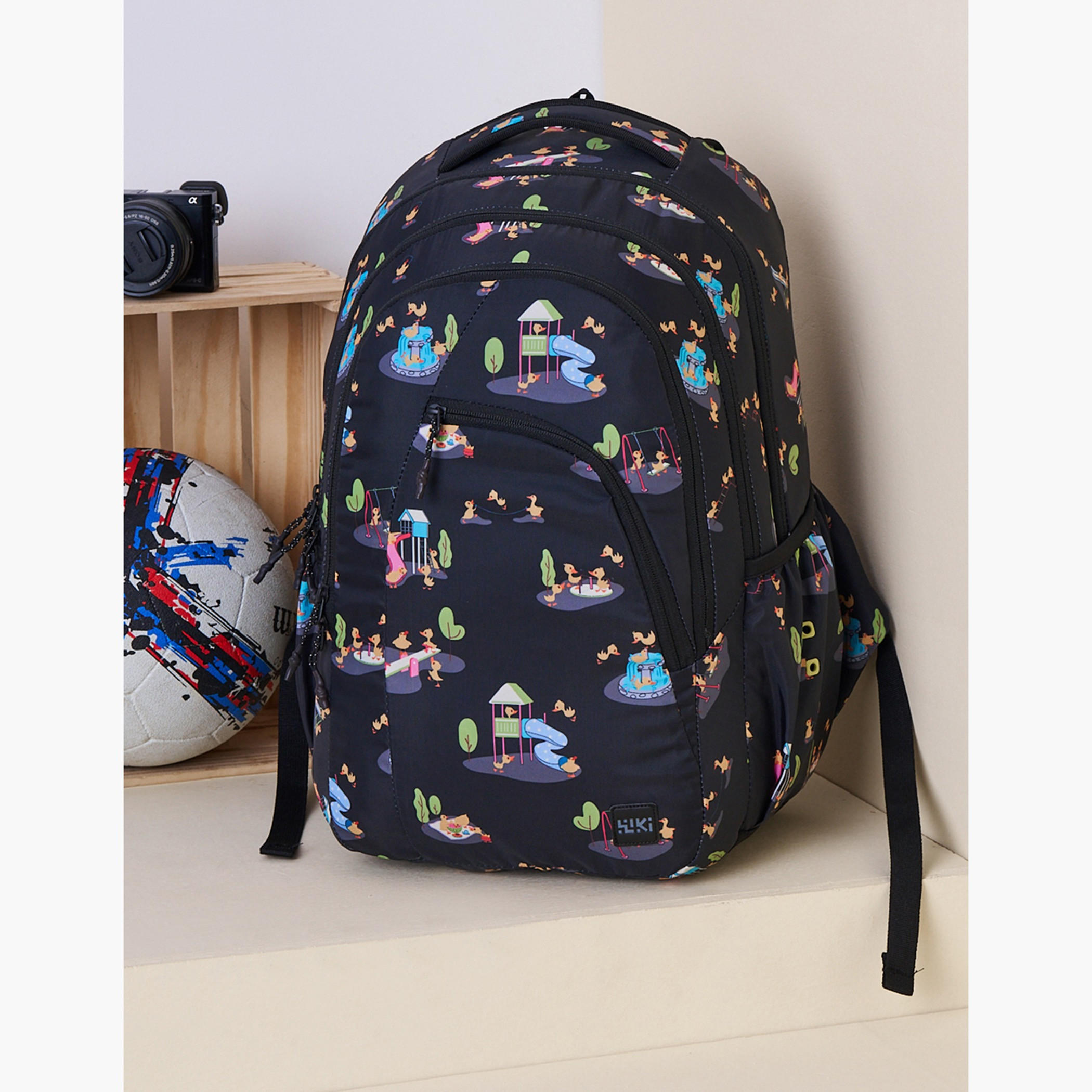 Wildcraft Wiki Printed Backpack with Detachable Pouch and Zip Closure - 23x23x44 cms-school-bagsandbackpacks-backpacks-image-9