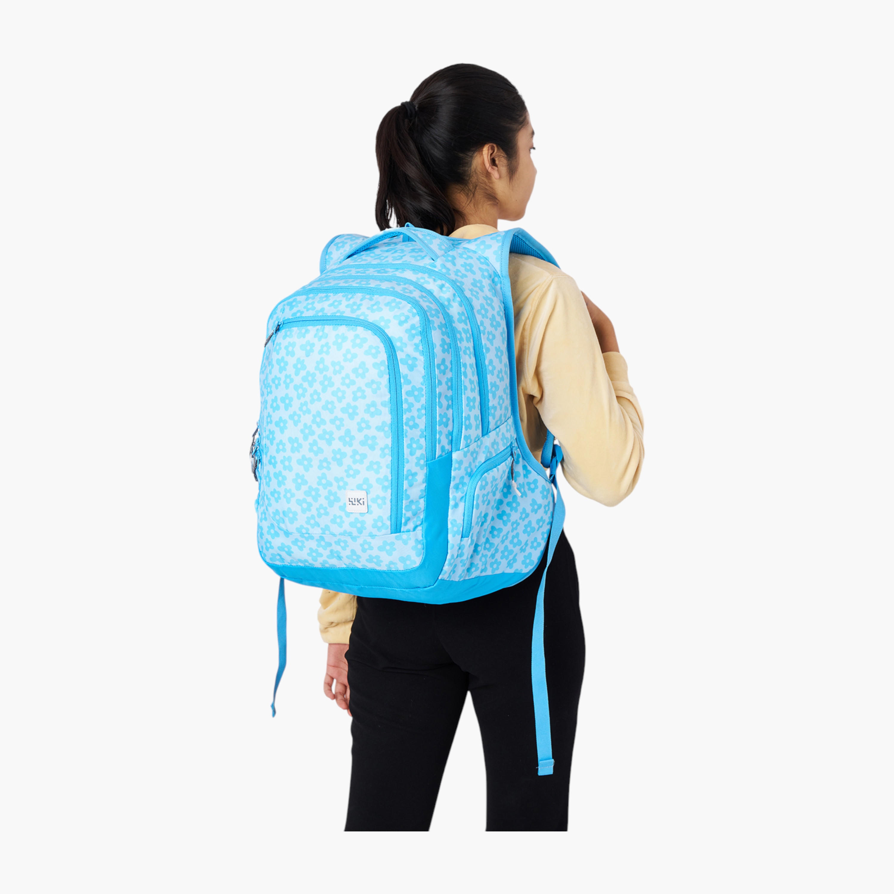 شنطة مدرسية بطبعات زهور مع شنطة نقود صغيرة من وايلدكرافت - 23×23×47 سم-school-bagsandbackpacks-backpacks-image-4