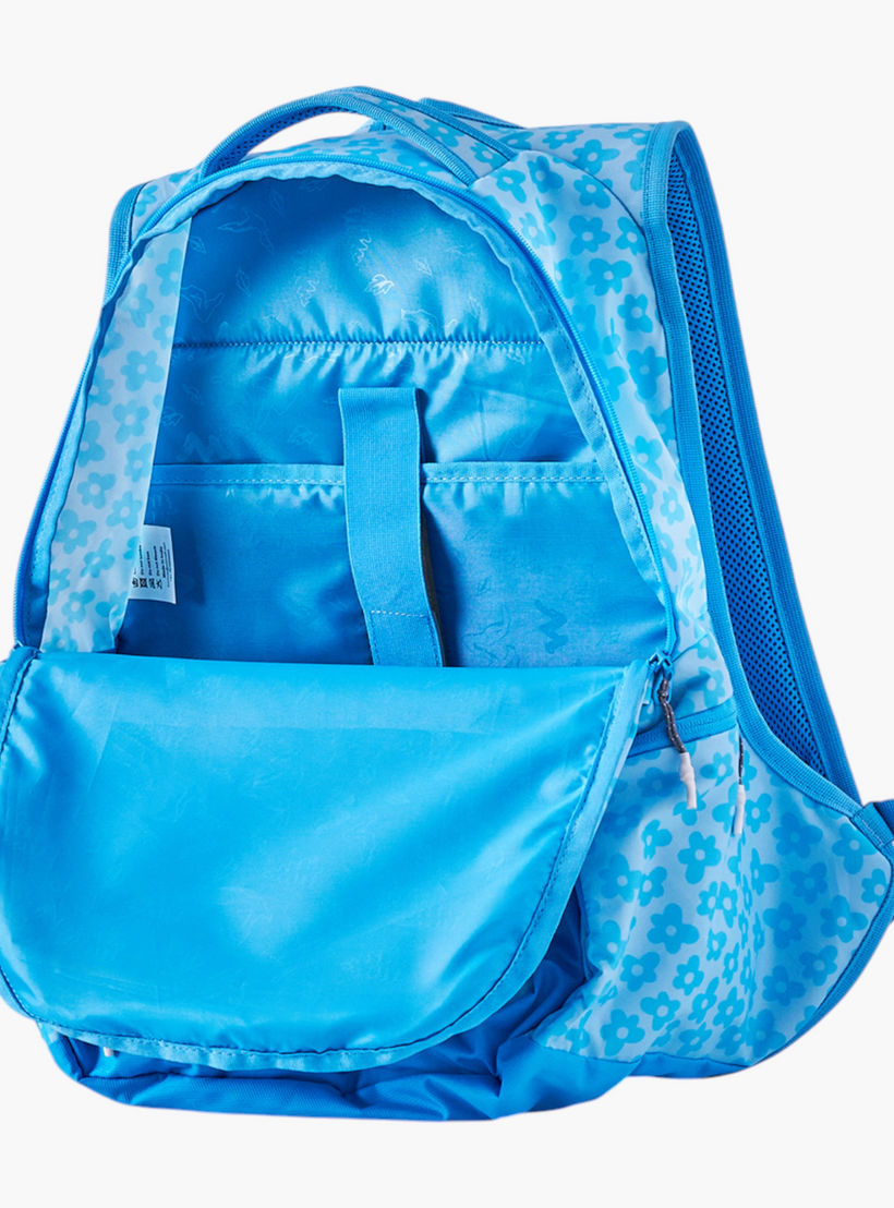 شنطة مدرسية بطبعات زهور مع شنطة نقود صغيرة من وايلدكرافت - 23×23×47 سم-school-bagsandbackpacks-backpacks-image-9