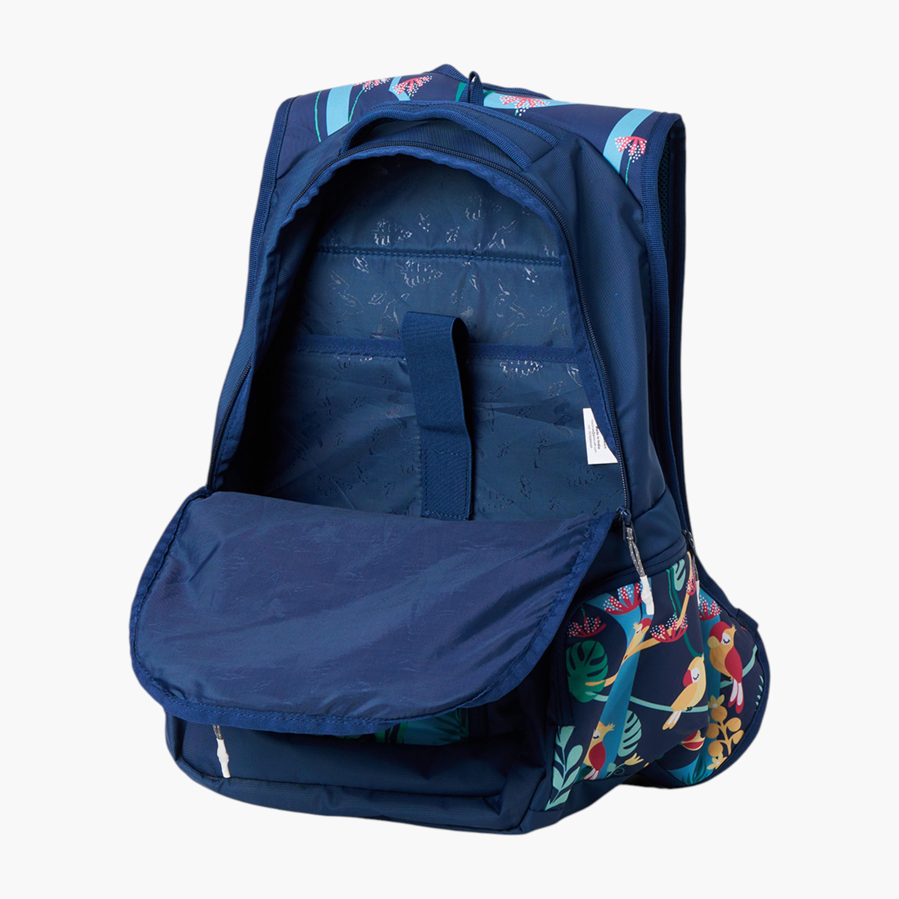Wildcraft Wiki Tropical Print School Backpack with Coin Pouch - 23x23x47 cms-school-bagsandbackpacks-backpacks-image-12
