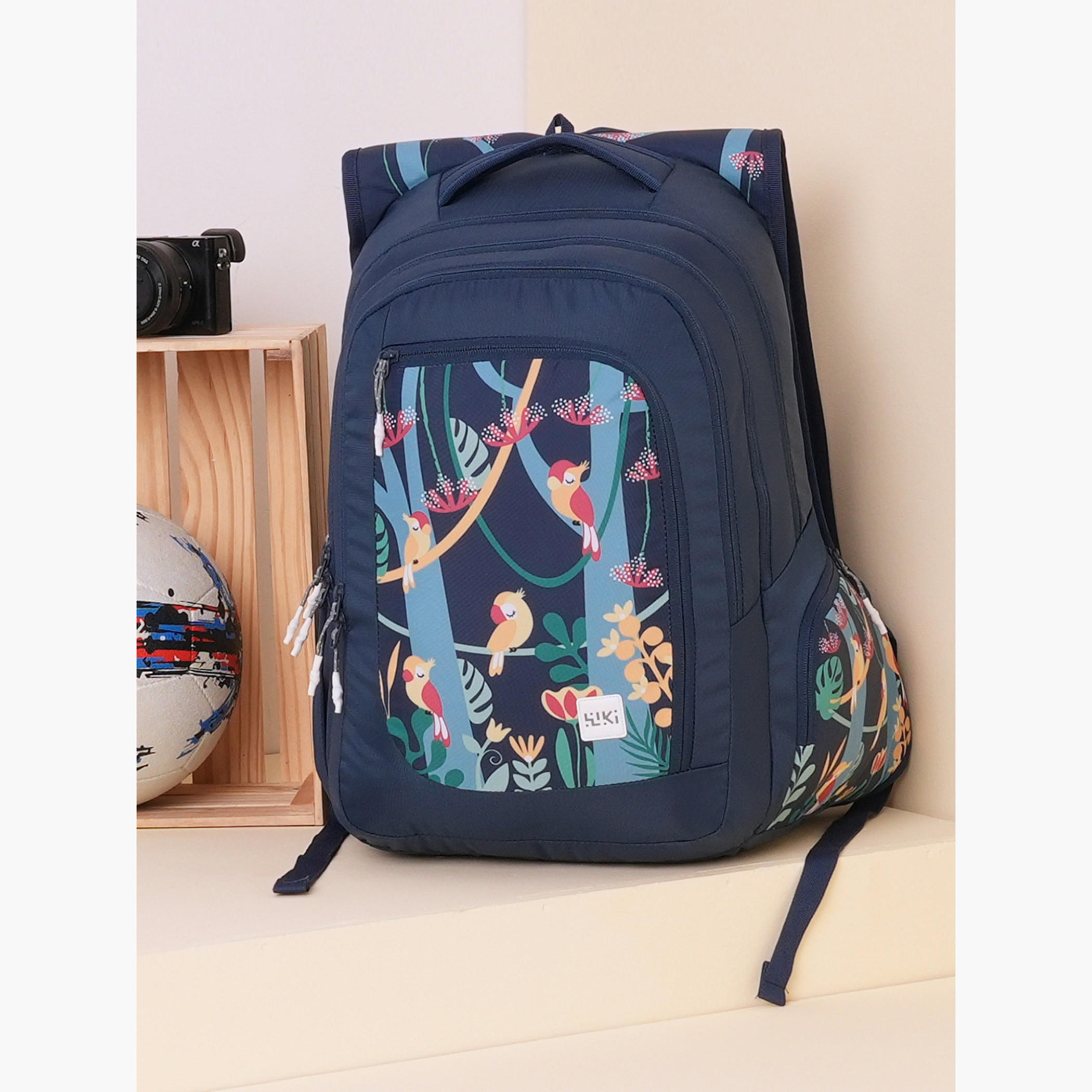 Wildcraft Wiki Tropical Print School Backpack with Coin Pouch - 23x23x47 cms-school-bagsandbackpacks-backpacks-image-15