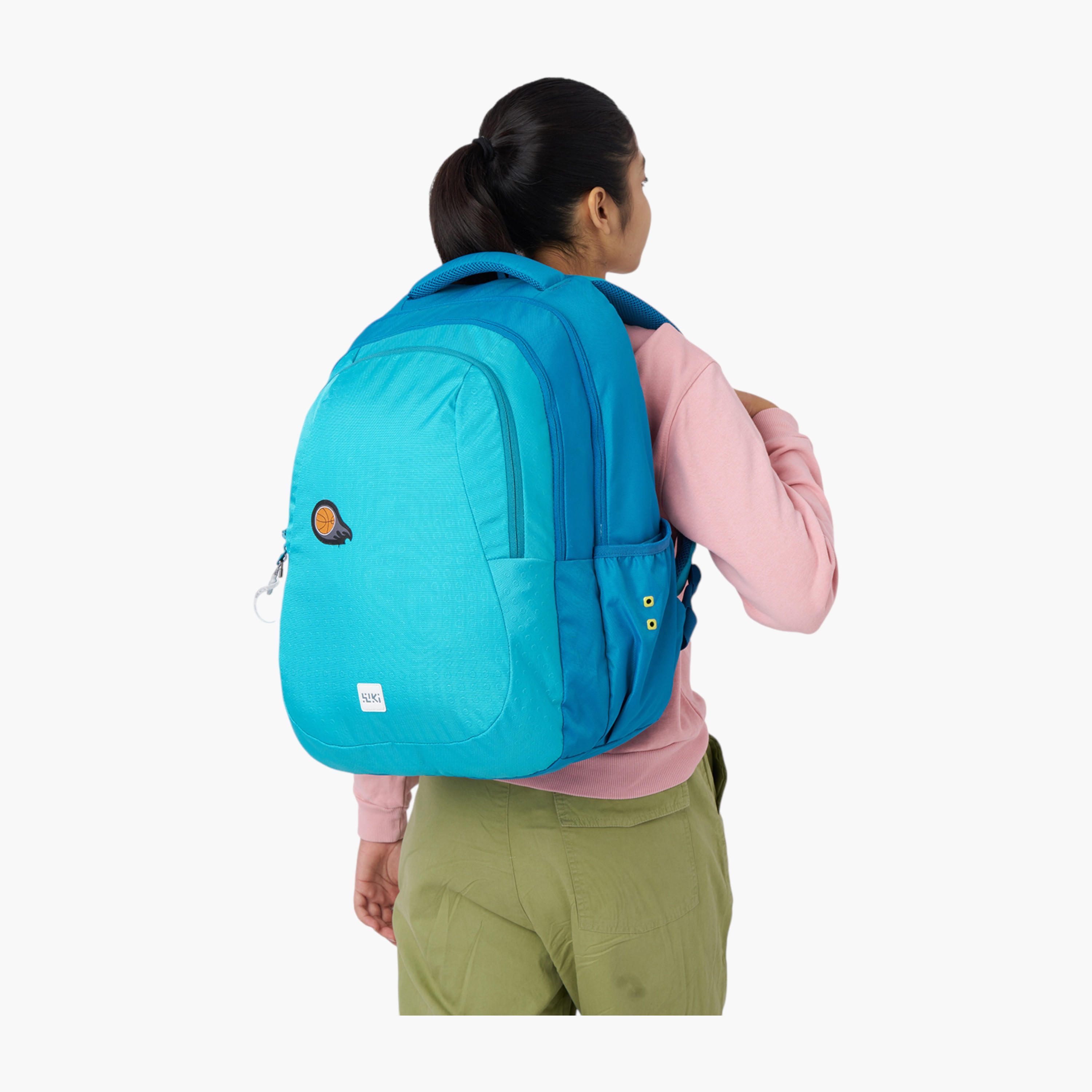 شنطة ظهر مدرسية بحمالات كتف قابلة للتعديل وطبعات من وايلد كرافت ويكي - 28x28x50 سم-school-bagsandbackpacks-backpacks-image-4