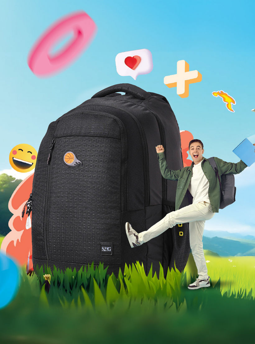 Wildcraft Wiki Printed School Backpack with Adjustable Shoulder Straps - 28x28x50 cms-school-bagsandbackpacks-backpacks-image-2