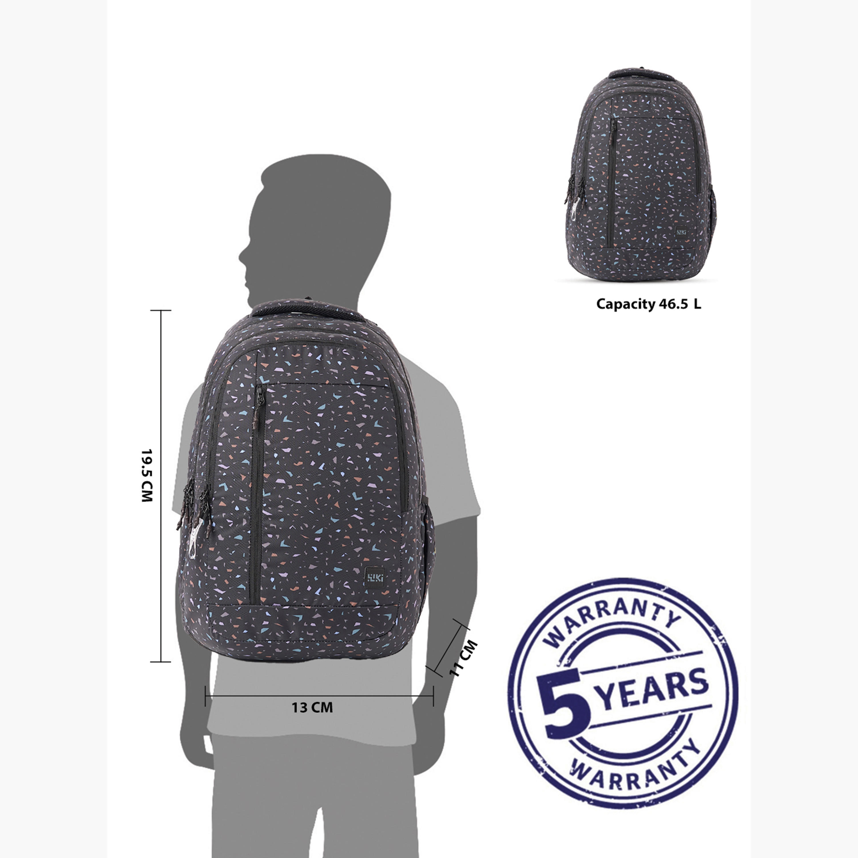Wildcraft Wiki Printed School Backpack with Adjustable Shoulder Straps - 28x28x50 cms-school-bagsandbackpacks-backpacks-image-12