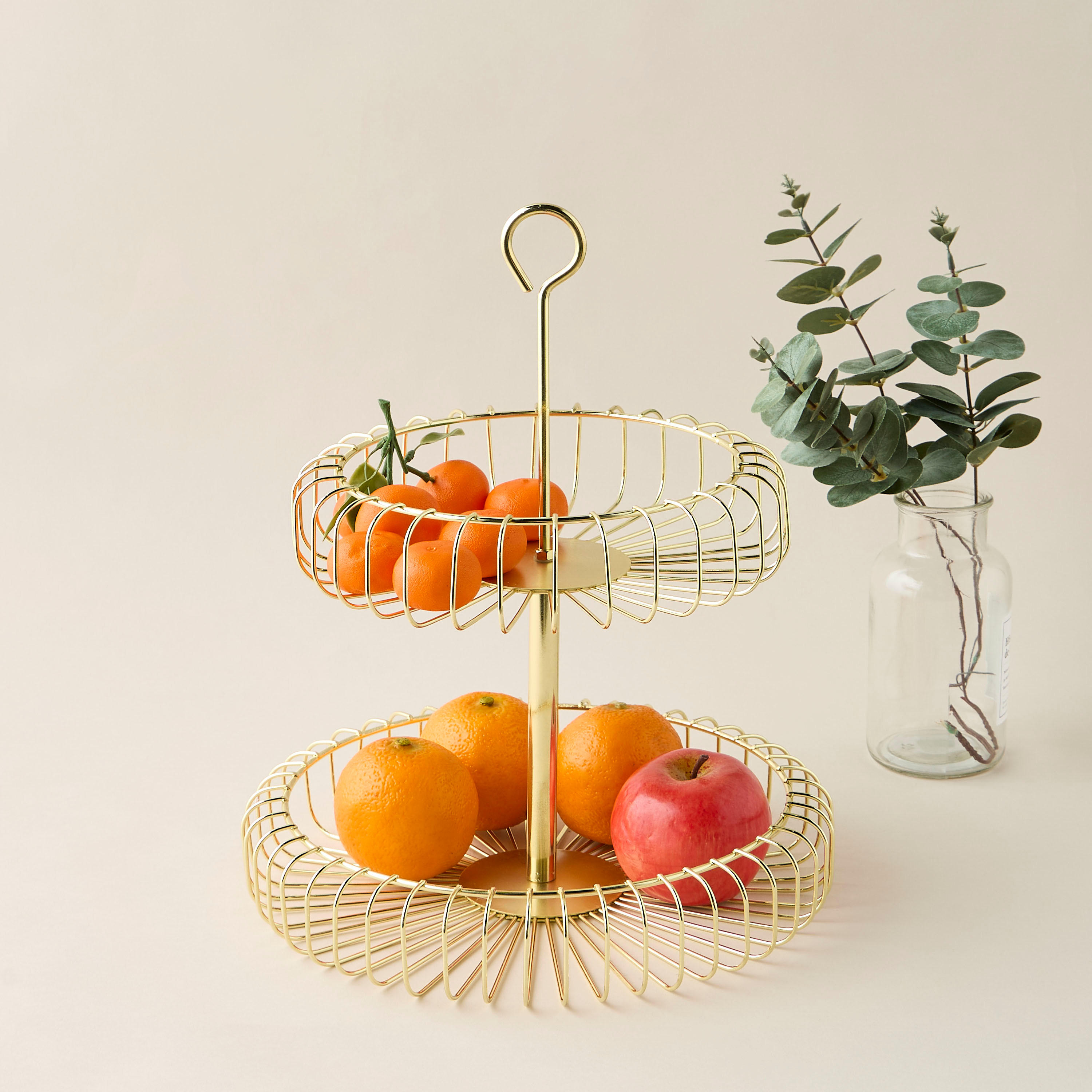 Metal 2-Tier Fruit Basket-household-storage-storagesolutions-storageboxesandbaskets-image-2