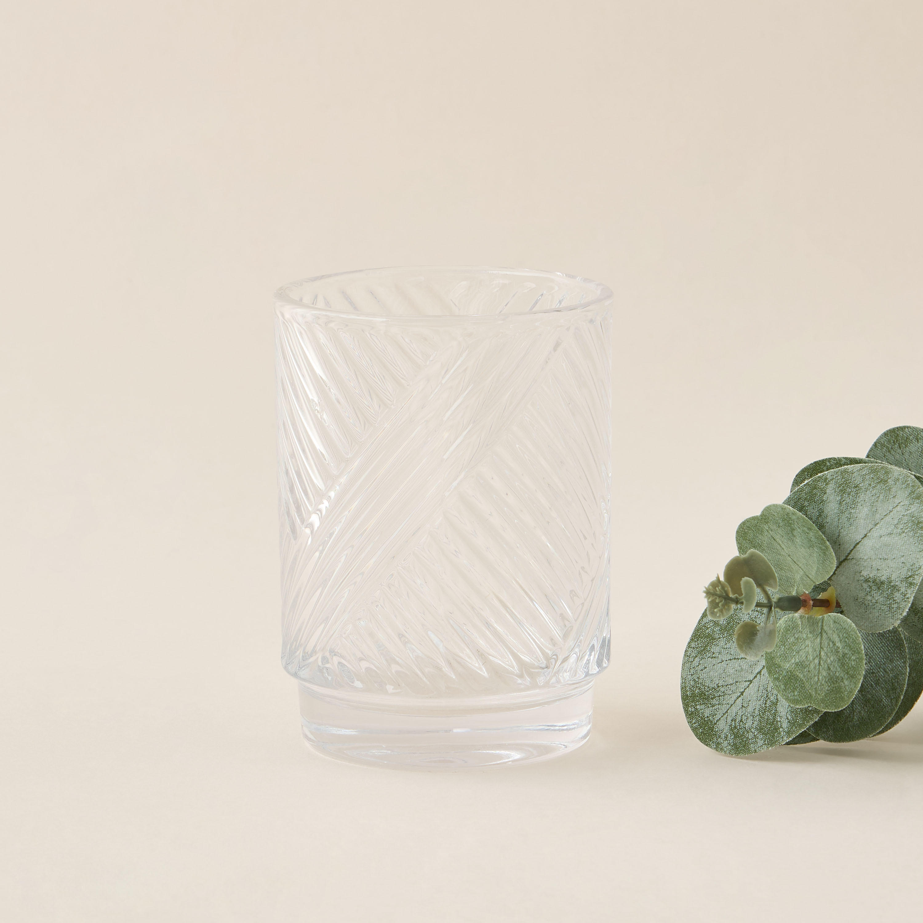Textured 3-Piece Glass Bathroom Accessory Set-household-bathandlaundry-bathaccessories-soapdishesanddispensers-image-3