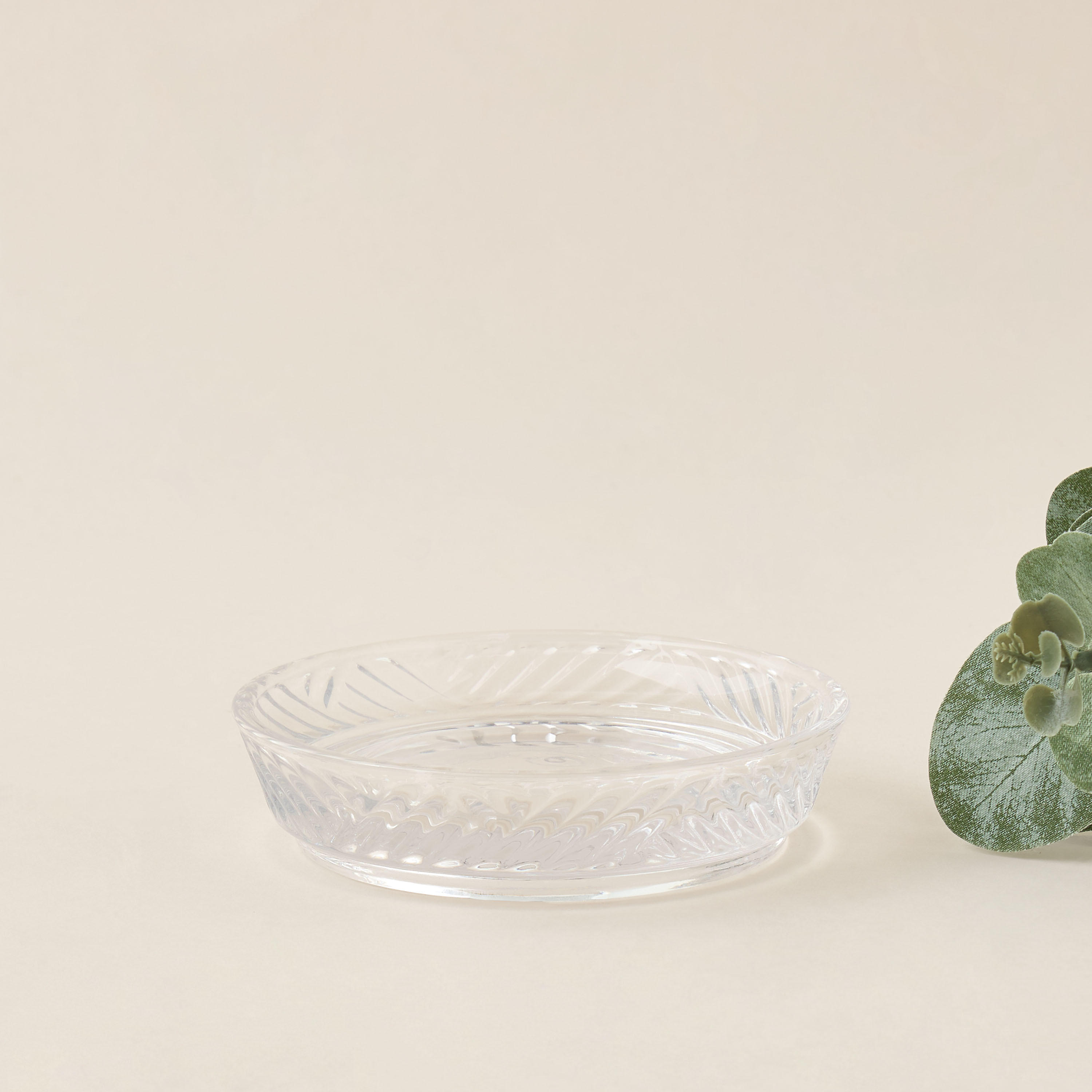 Textured 3-Piece Glass Bathroom Accessory Set-household-bathandlaundry-bathaccessories-soapdishesanddispensers-image-4