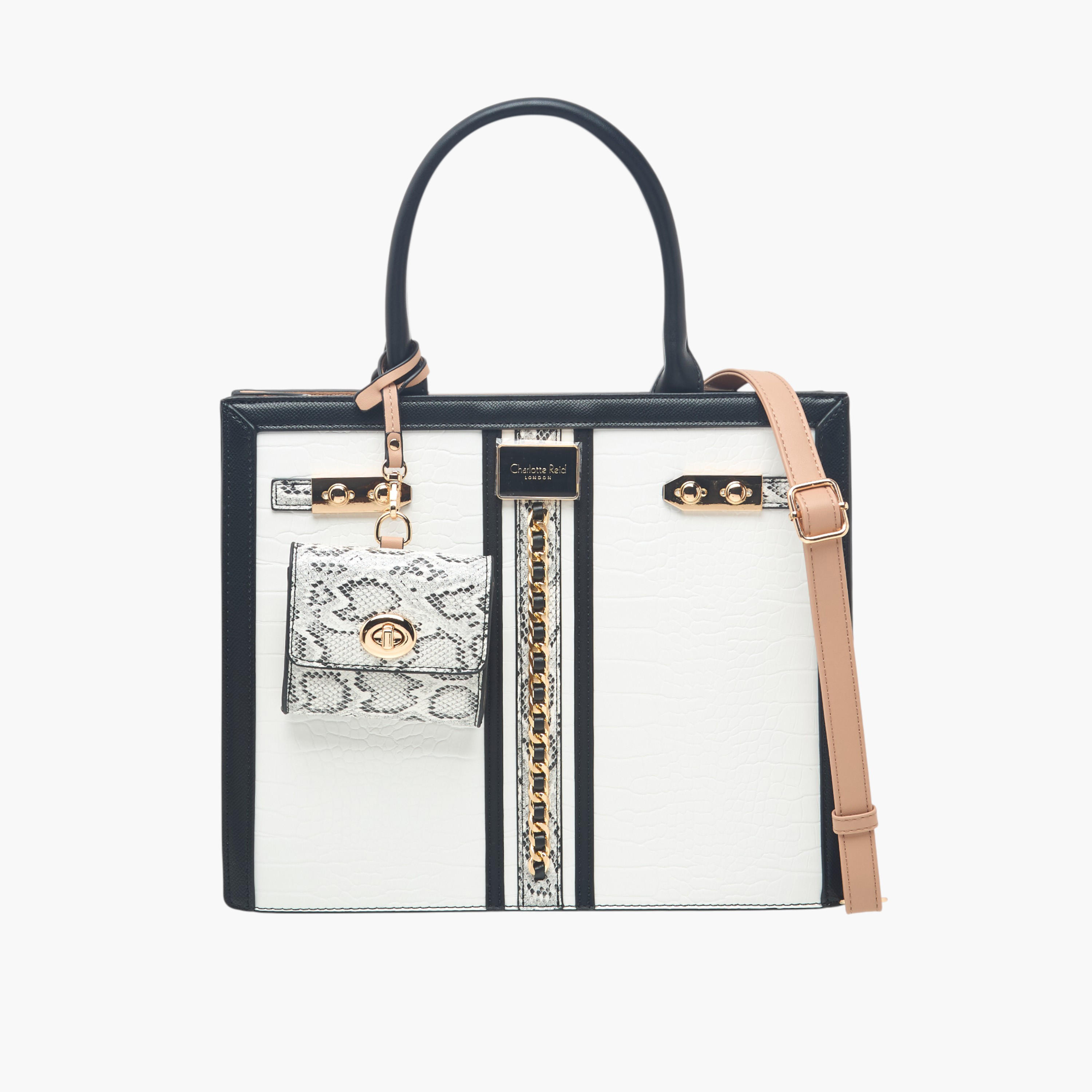 Charlotte Reid Panelled Tote Bag with Bag Charm-women-bagsandwallets-handbags-image-1