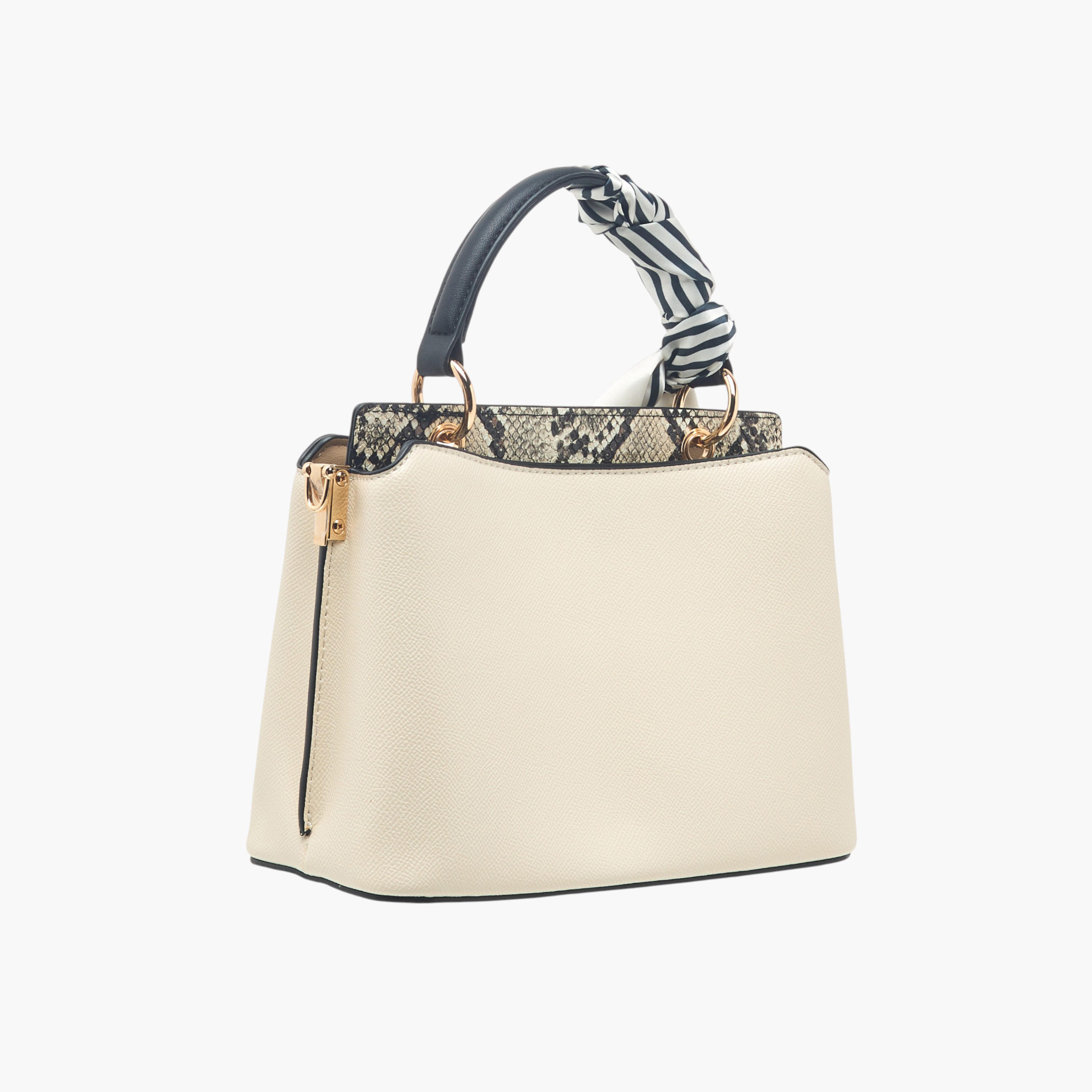 Charlotte Reid Scarf Accent Tote Bag with Detachable Strap-women-bagsandwallets-handbags-image-3