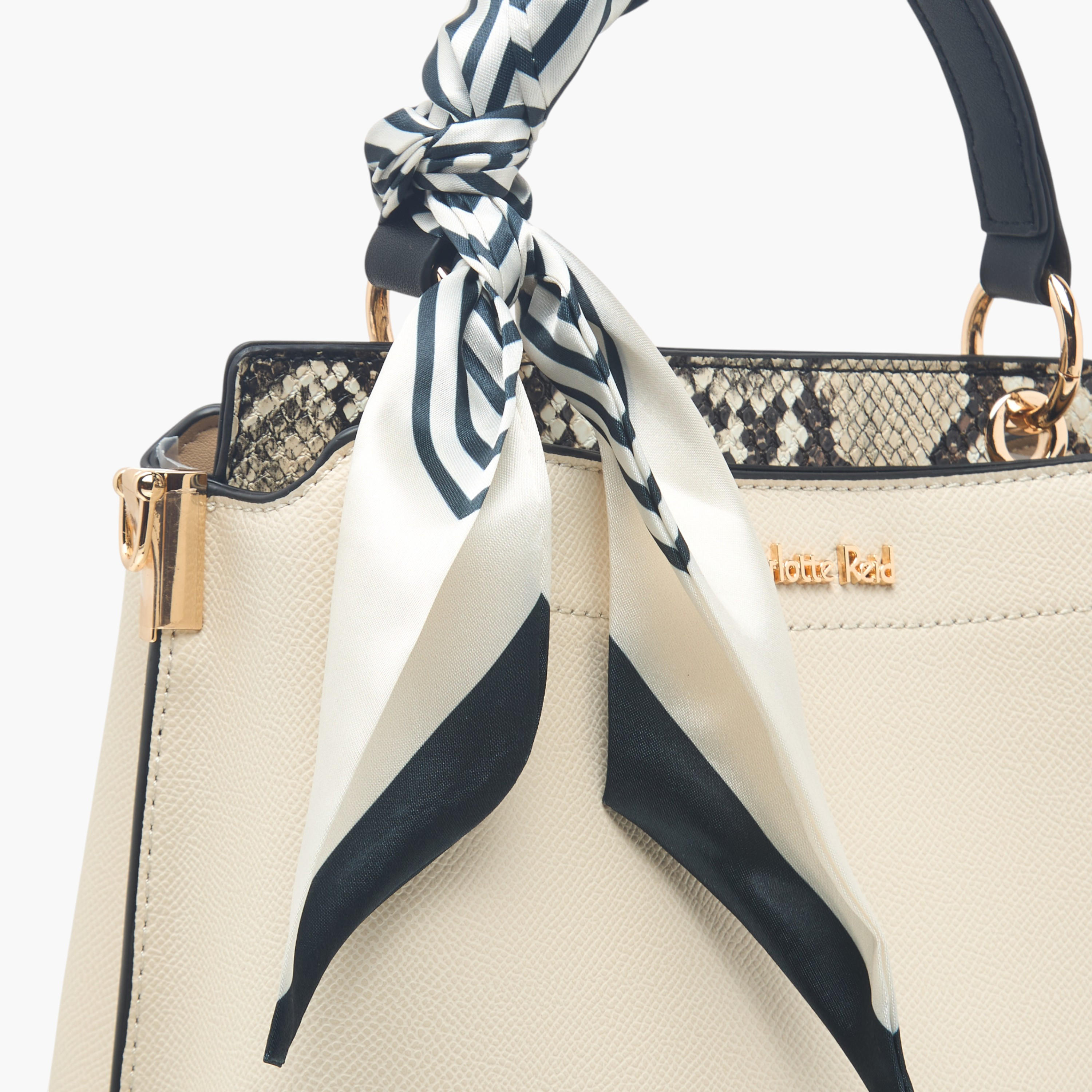 Charlotte Reid Scarf Accent Tote Bag with Detachable Strap-women-bagsandwallets-handbags-image-4