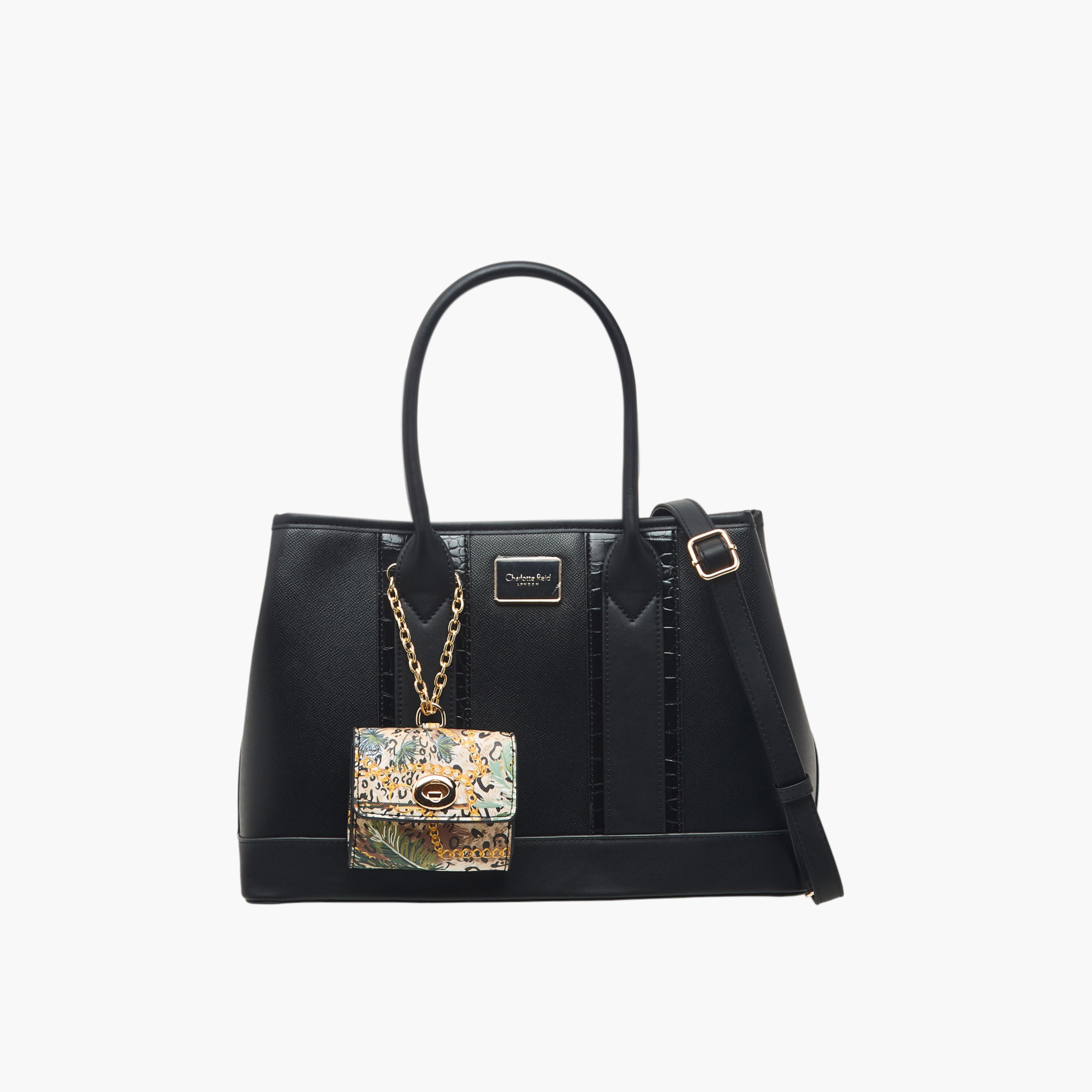 Charlotte Reid Textured Tote Bag with Pouch-women-bagsandwallets-handbags-image-1