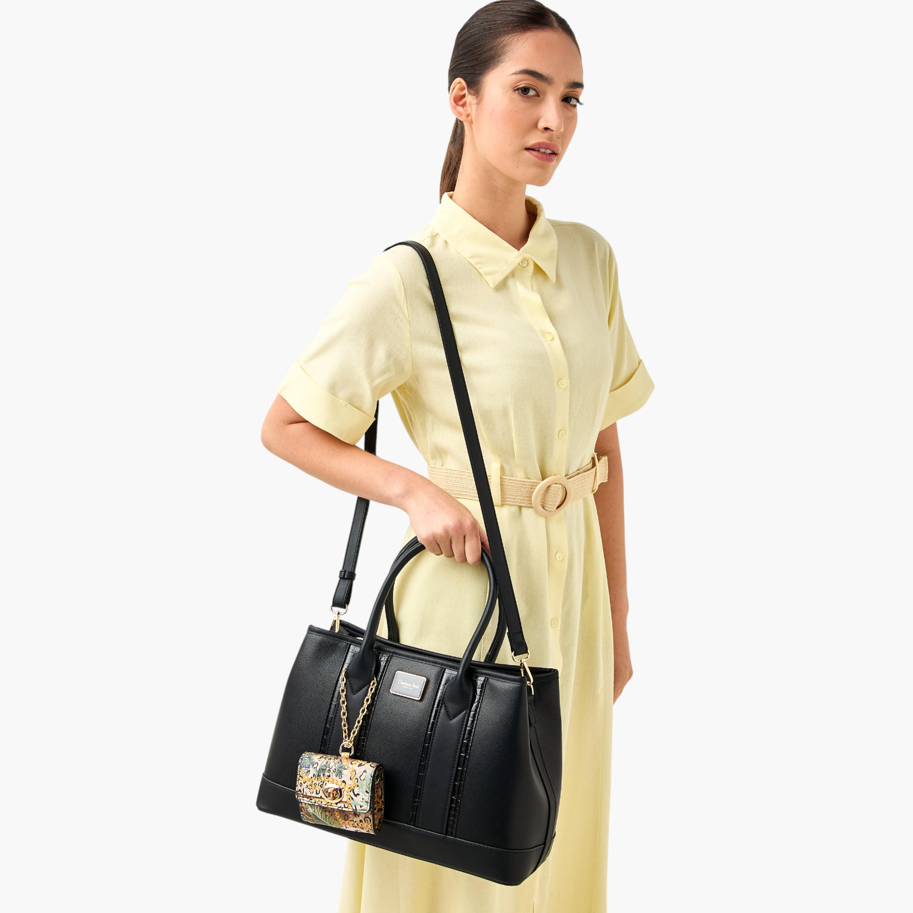 Charlotte Reid Textured Tote Bag with Pouch-women-bagsandwallets-handbags-image-10