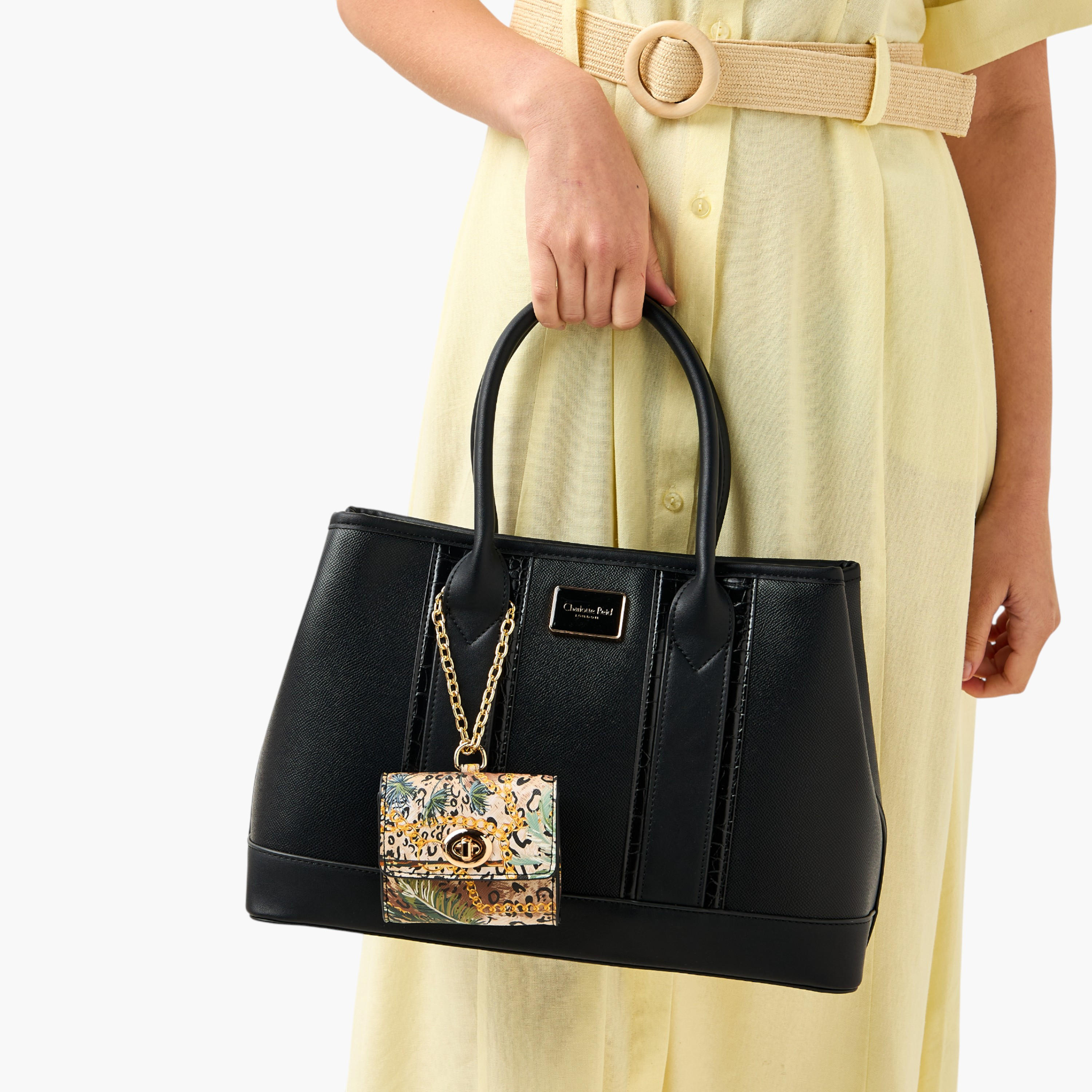 Charlotte Reid Textured Tote Bag with Pouch-women-bagsandwallets-handbags-image-2