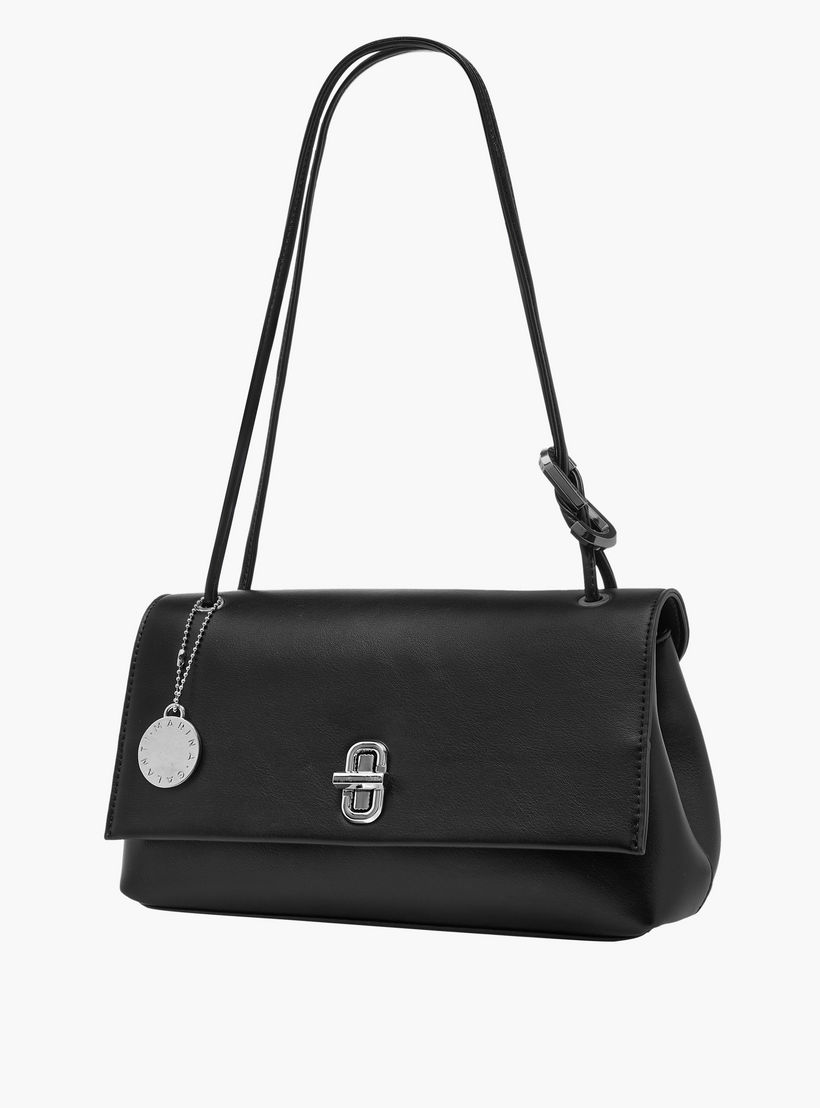 Marina Galanti Solid Crossbody Bag with Twist Lock Closure-women-bagsandwallets-handbags-image-3