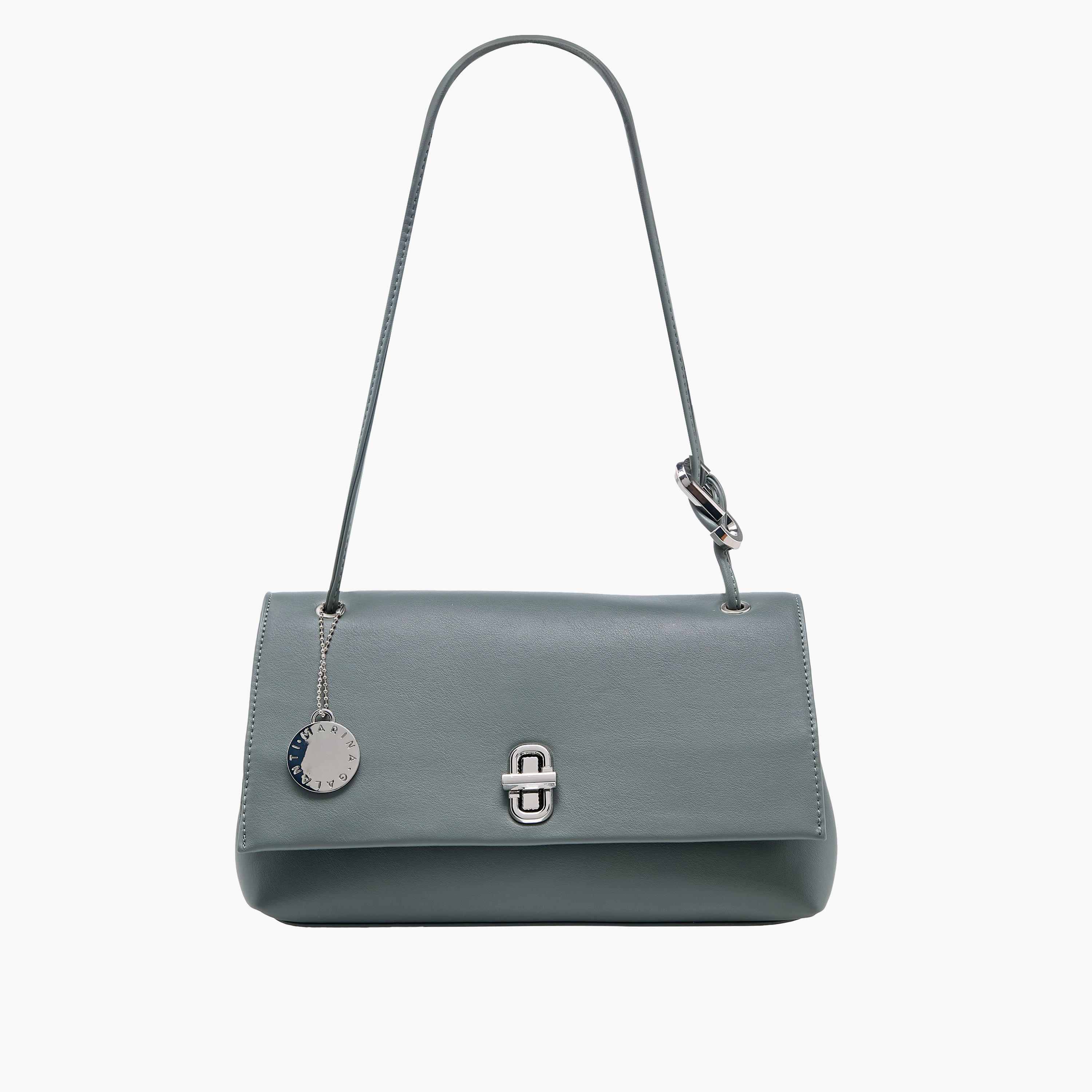 Marina Galanti Monotone Crossbody Bag with Flap Closure-women-bagsandwallets-handbags-image-1