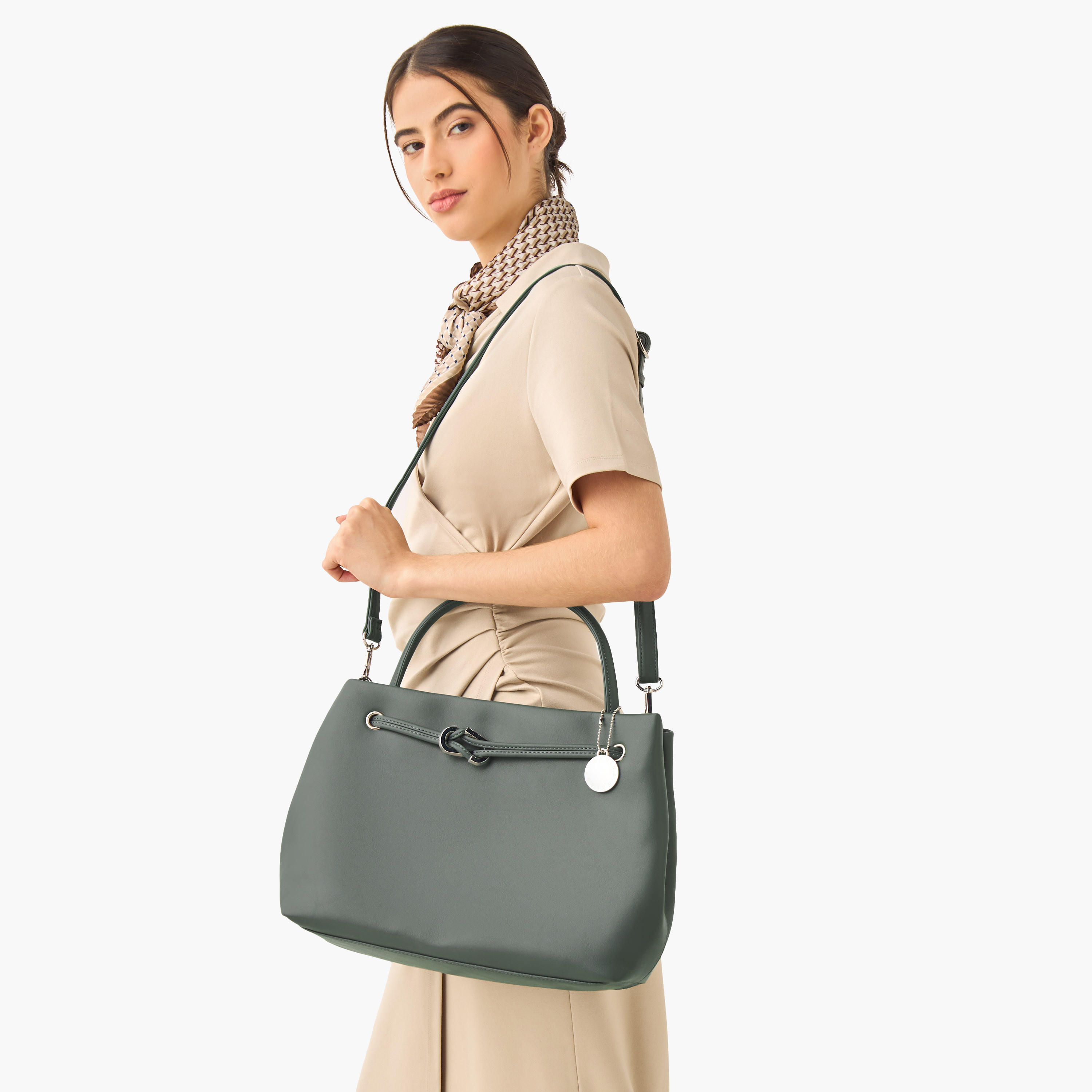 Marina Galanti Solid Tote Bag with Zip Closure-women-bagsandwallets-handbags-image-2