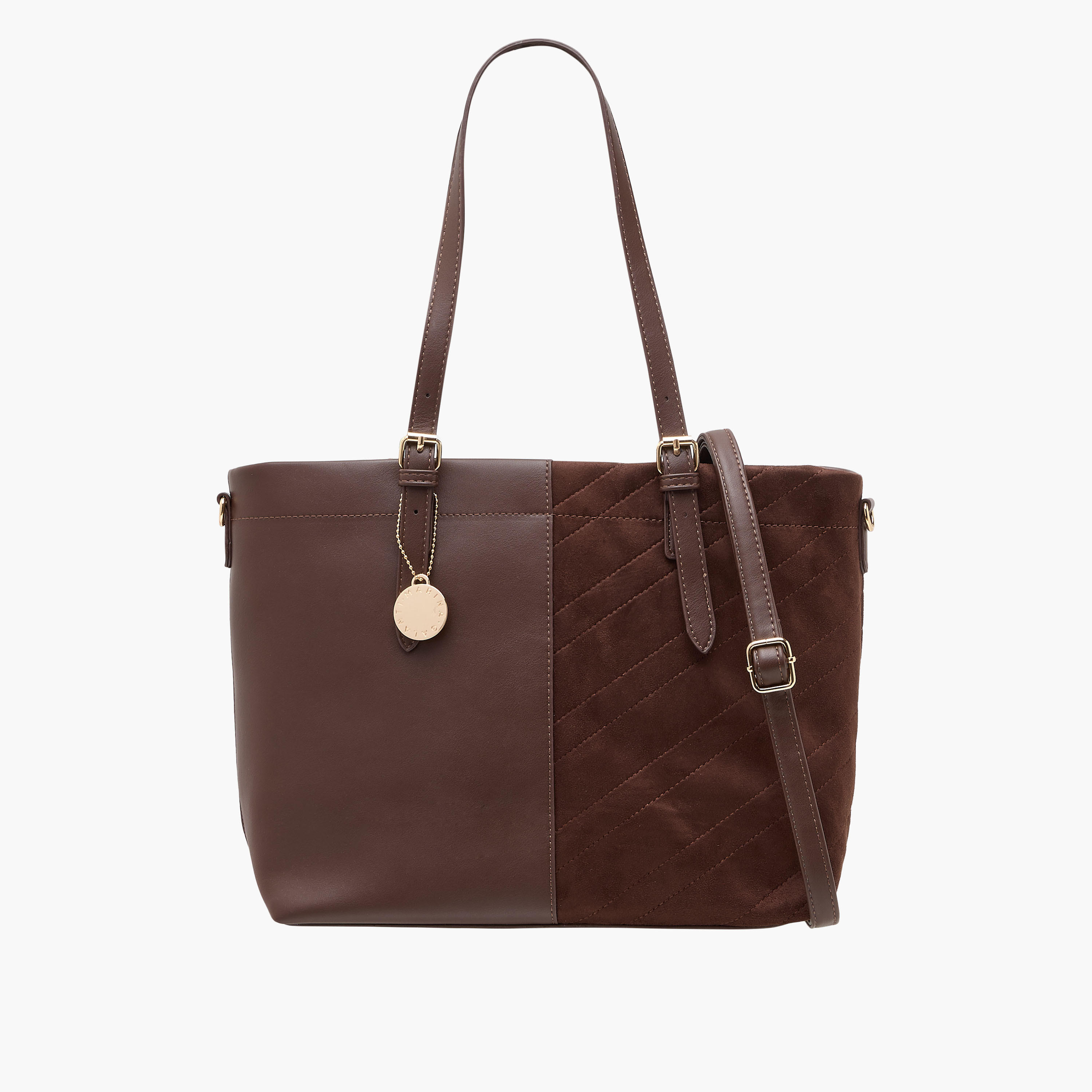 Marina Galanti Panelled Tote Bag with Detachable Strap-women-bagsandwallets-handbags-image-1