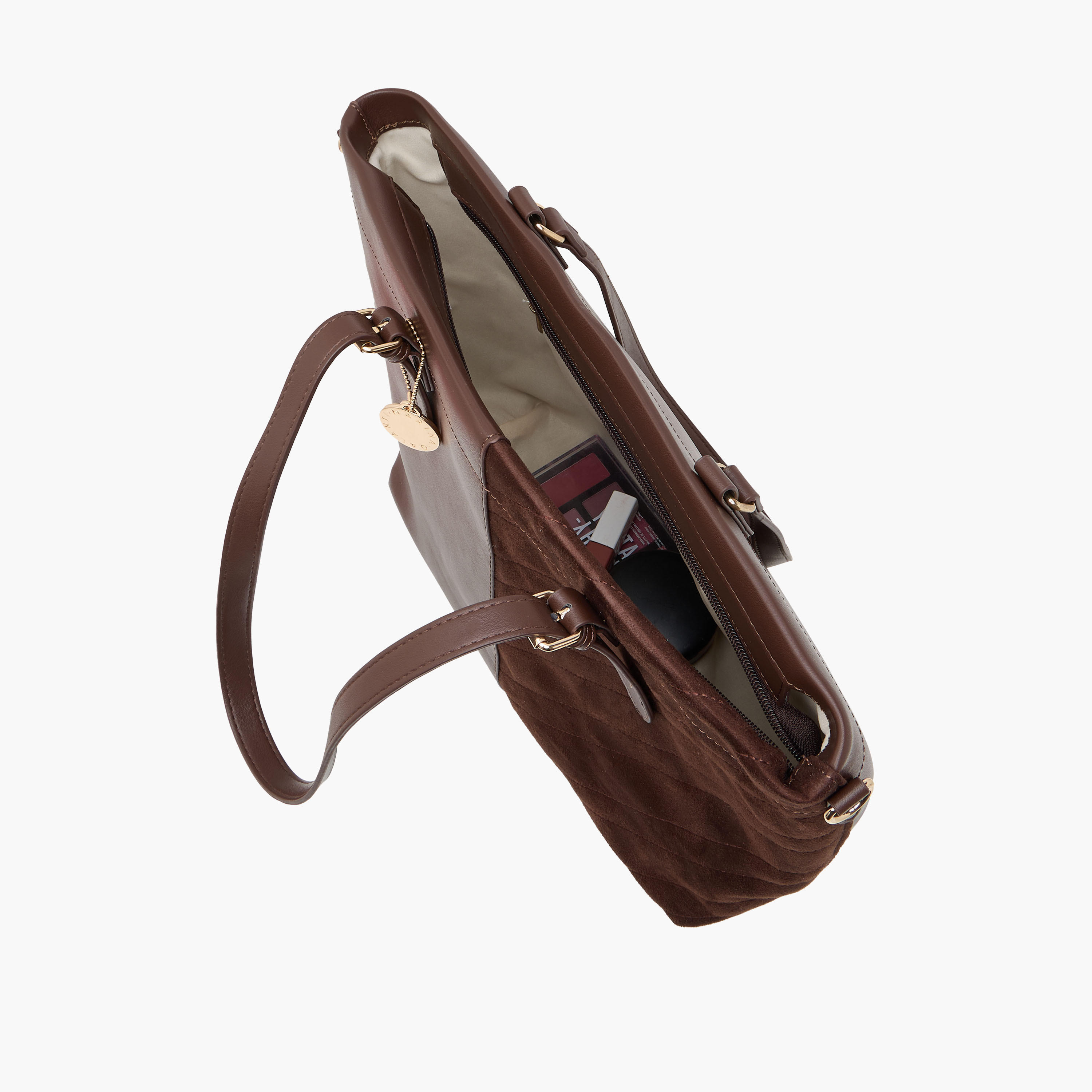 Marina Galanti Panelled Tote Bag with Detachable Strap-women-bagsandwallets-handbags-image-9