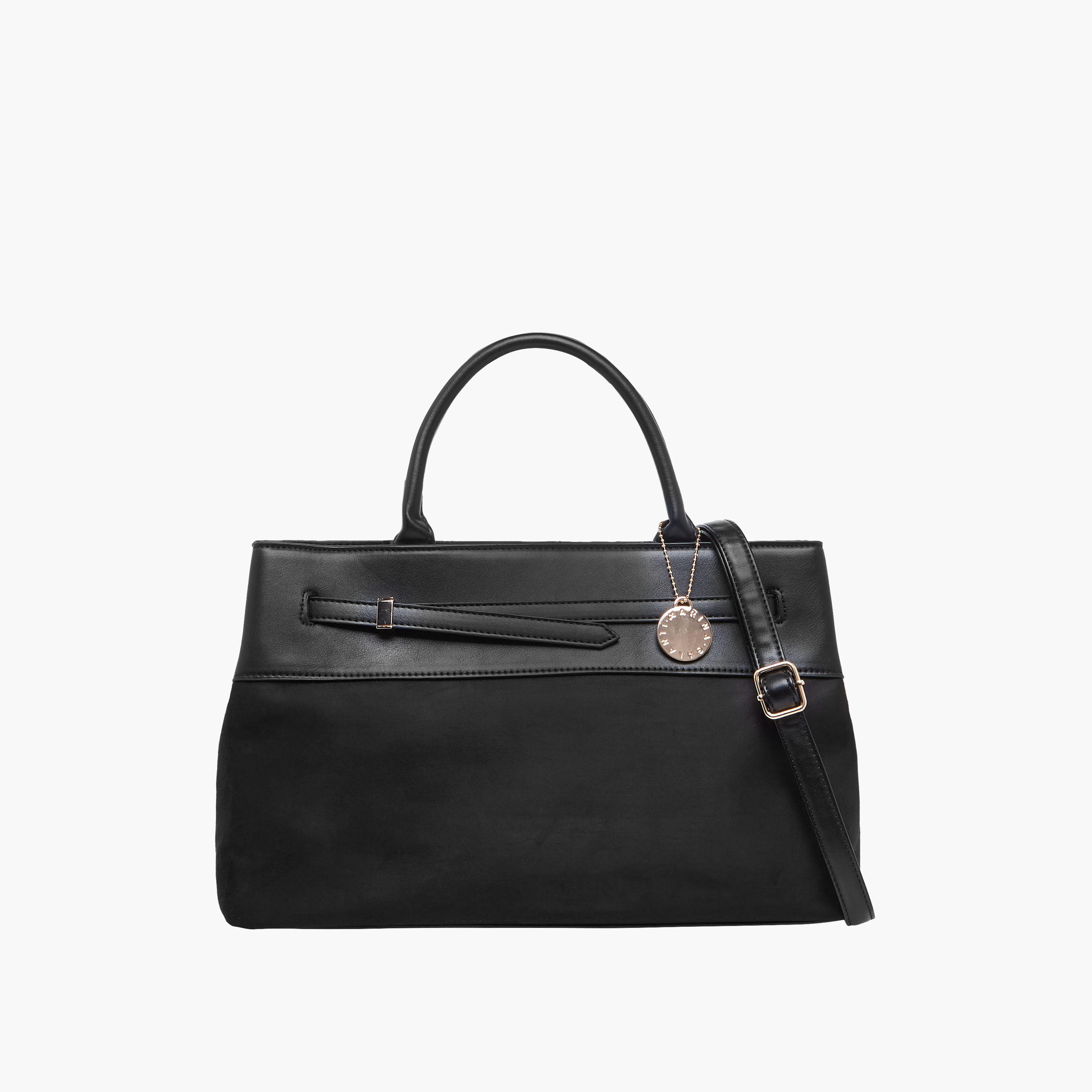 Marina Galanti Textured Tote Bag with Detachable Strap-women-bagsandwallets-handbags-image-1