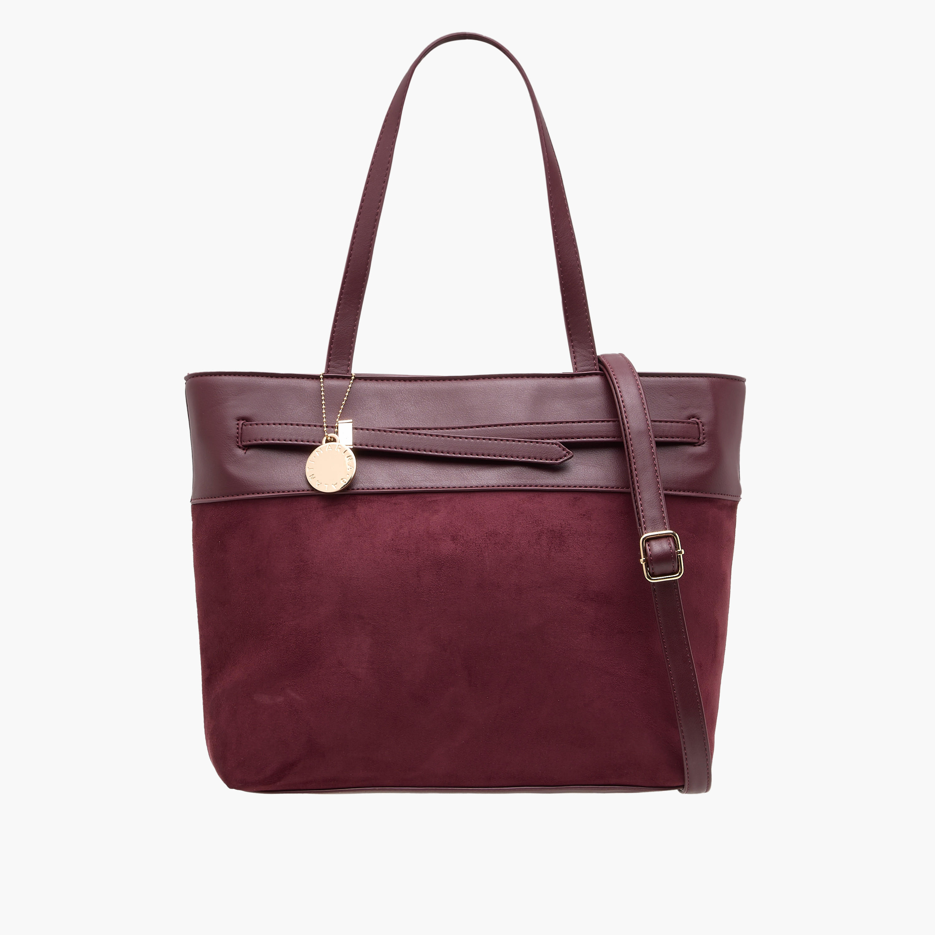 Marina Galanti Panelled Tote Bag with Detachable Strap-women-bagsandwallets-handbags-image-1