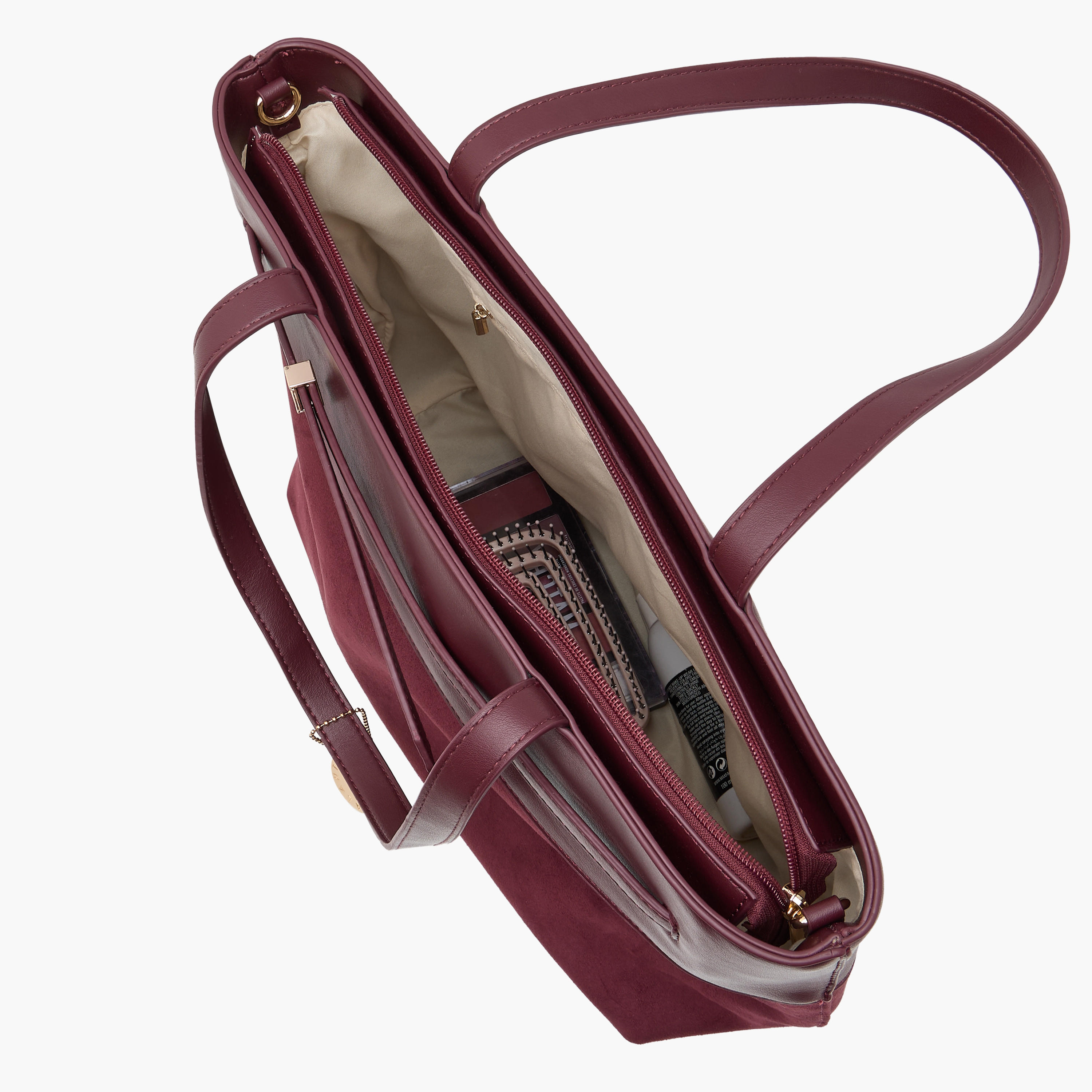 Marina Galanti Panelled Tote Bag with Detachable Strap-women-bagsandwallets-handbags-image-9