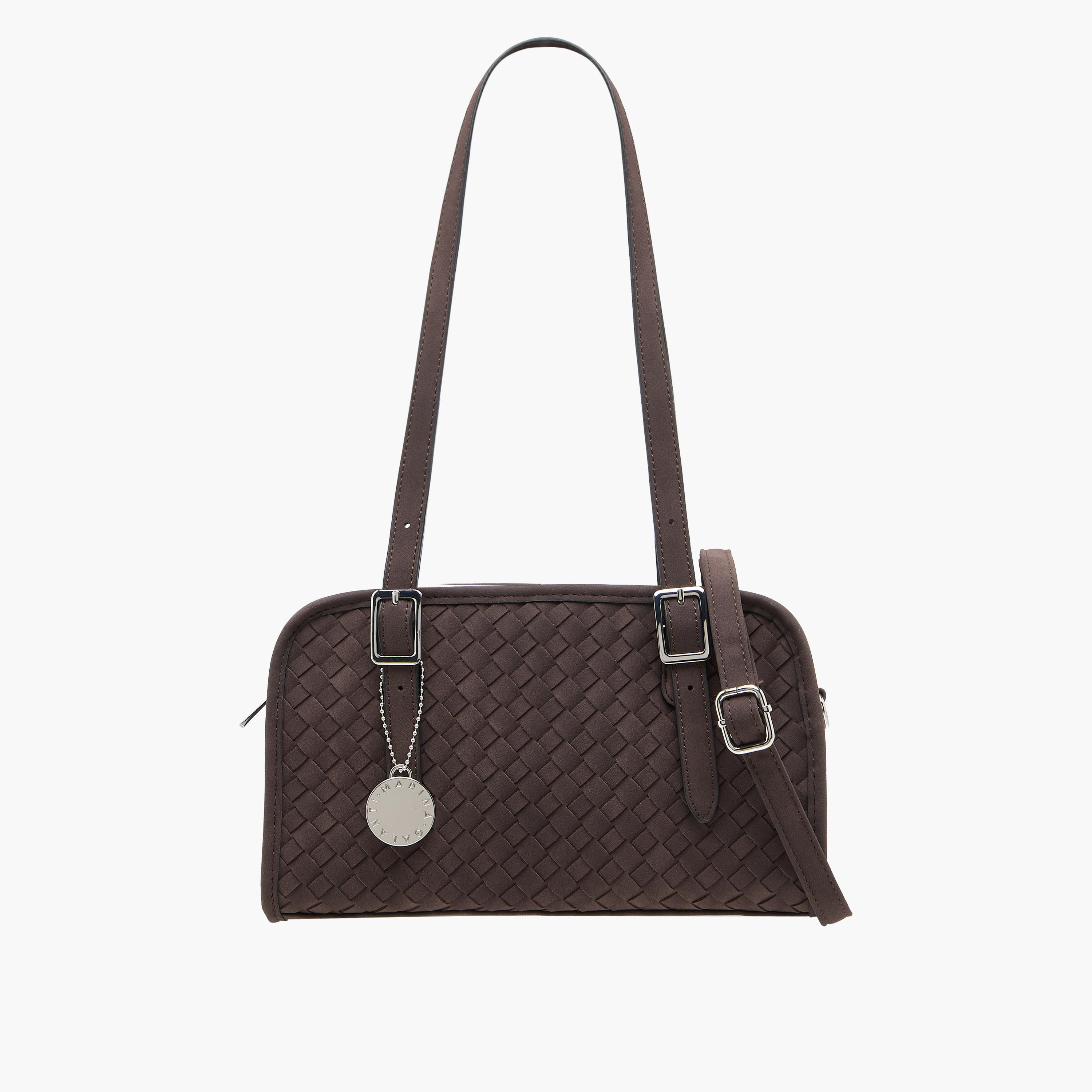 Marina Galanti Weave Textured Crossbody Bag with Detachable Strap-women-bagsandwallets-handbags-image-1