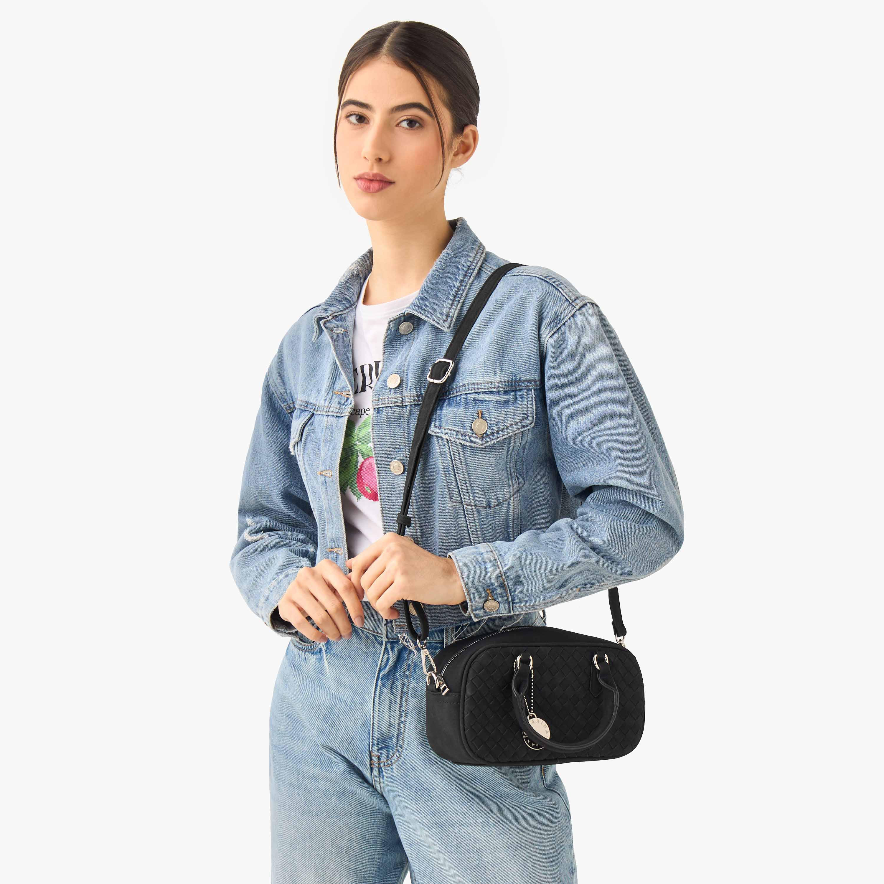Marina Galanti Weave Textured Crossbody Bag with Detachable Strap-women-bagsandwallets-handbags-image-2