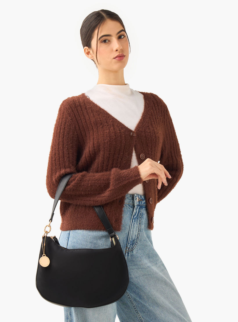 Marina Galanti Textured Crossbody Bag with Detachable Strap-women-bagsandwallets-handbags-image-8