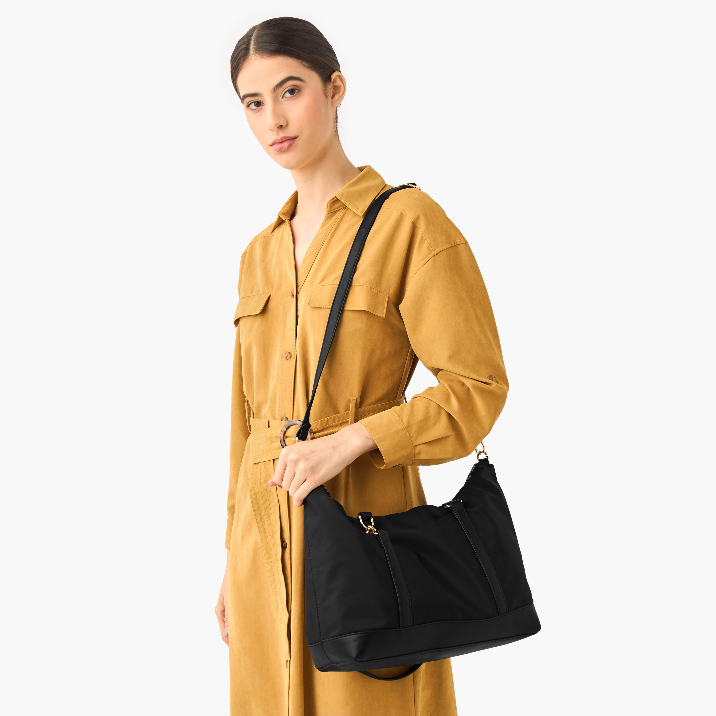 Marina Galanti Solid Tote Bag with Detachable Strap-women-bagsandwallets-handbags-image-2