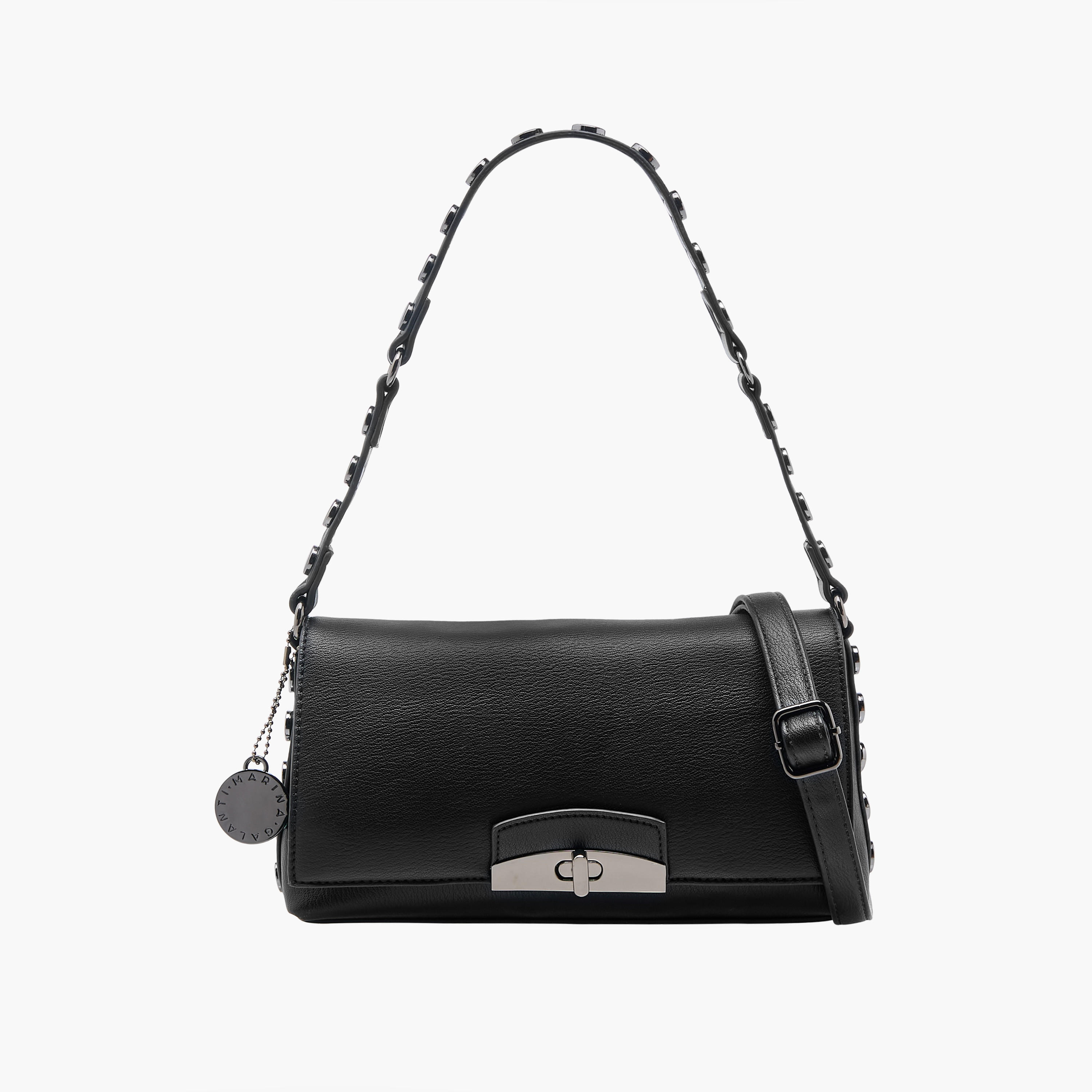 Marina Galanti Studded Crossbody Bag with Detachable Strap-women-bagsandwallets-handbags-image-1