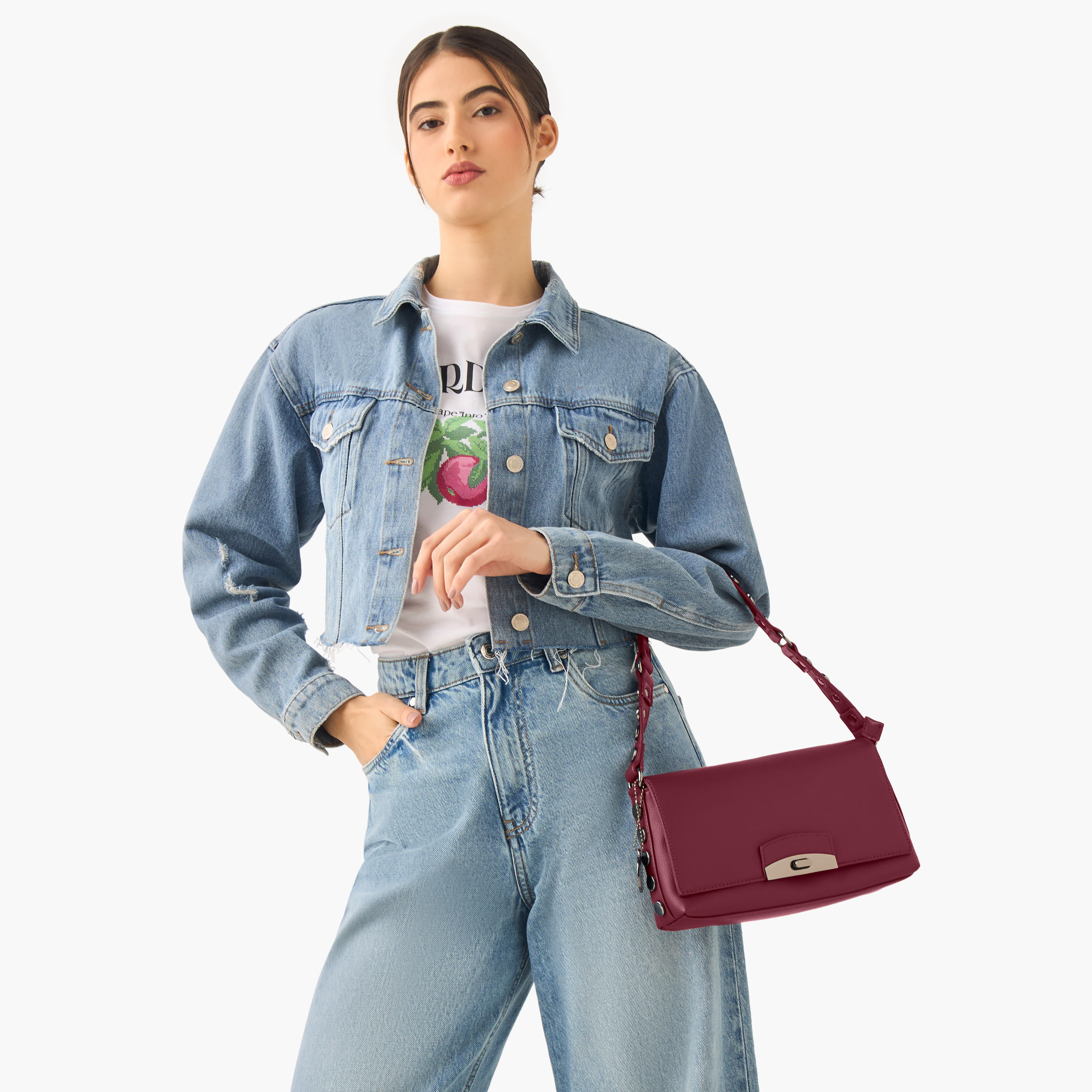 Marina Galanti Studded Crossbody Bag with Detachable Strap-women-bagsandwallets-handbags-image-2