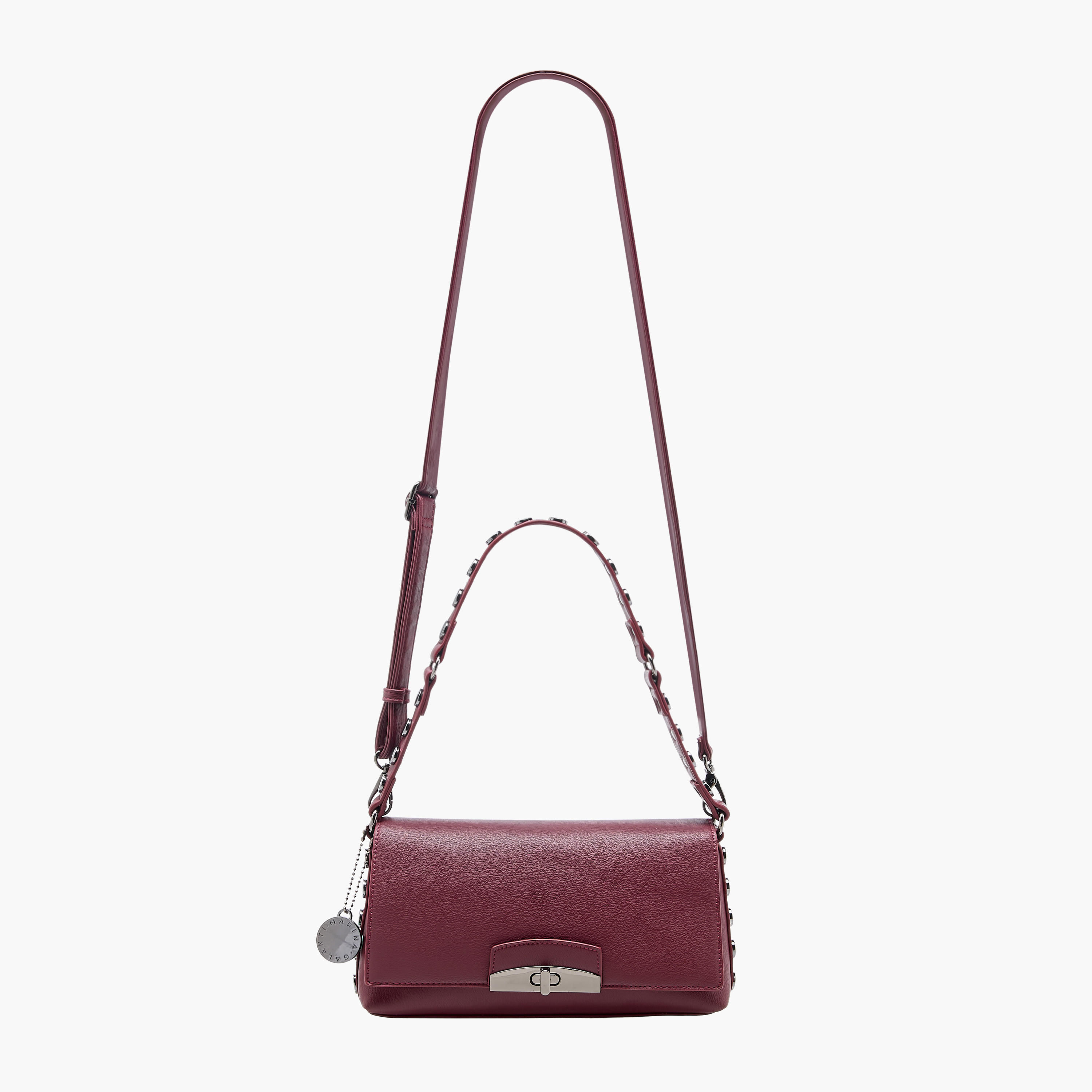 Marina Galanti Studded Crossbody Bag with Detachable Strap-women-bagsandwallets-handbags-image-3