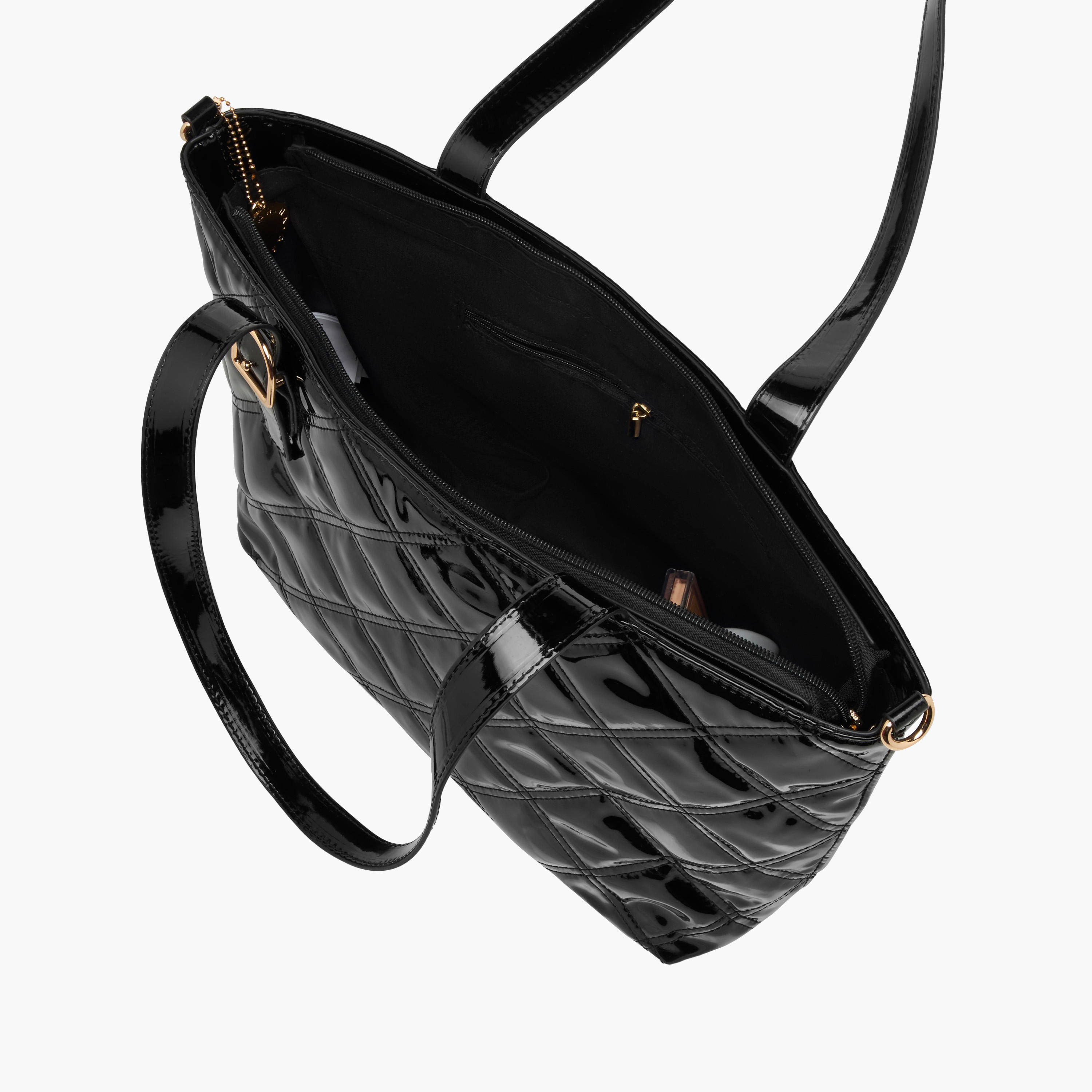 Marina Galanti Quilted Tote Bag with Detachable Strap-women-bagsandwallets-handbags-image-9