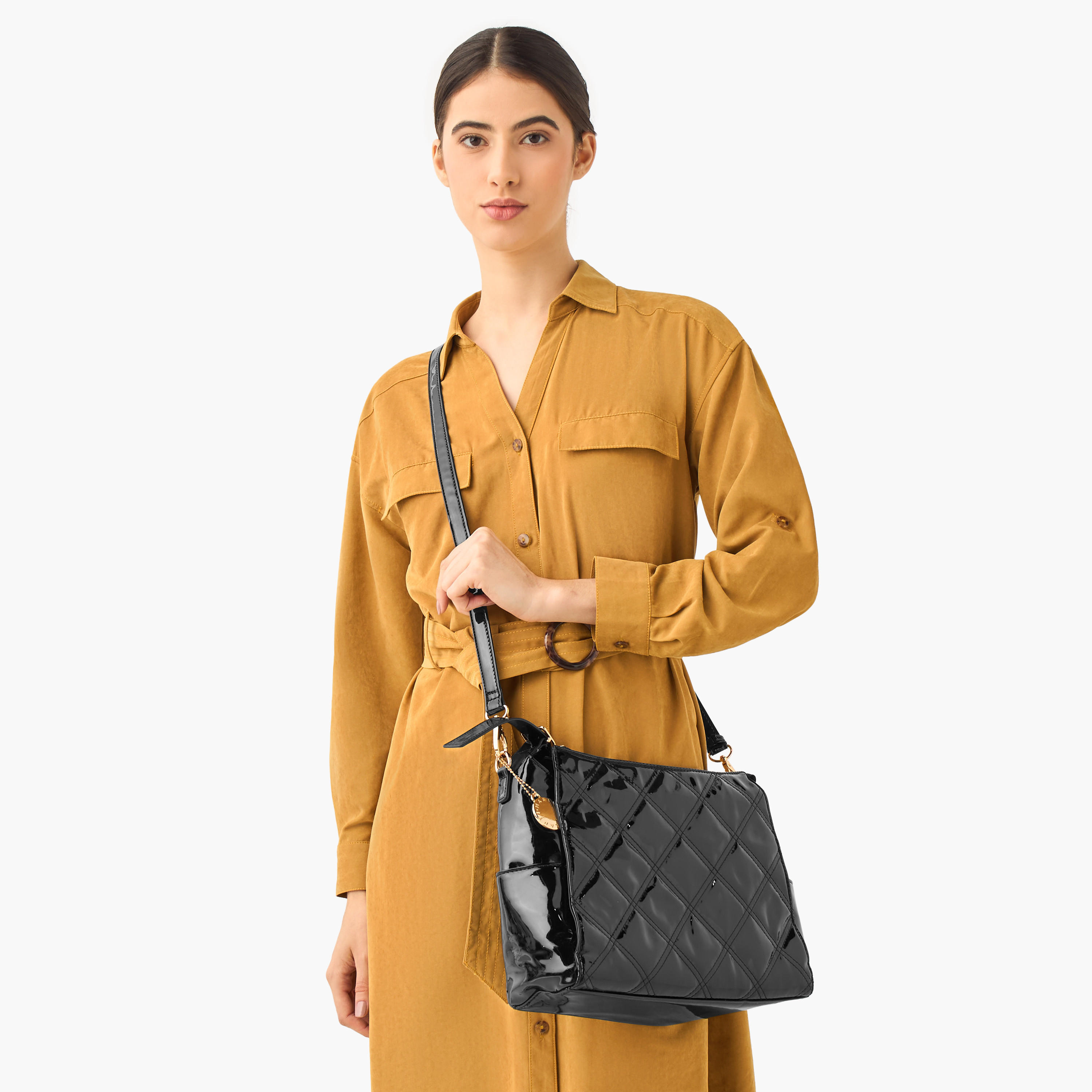 Marina Galanti Quilted Crossbody Bag with Detachable Strap-women-bagsandwallets-handbags-image-2