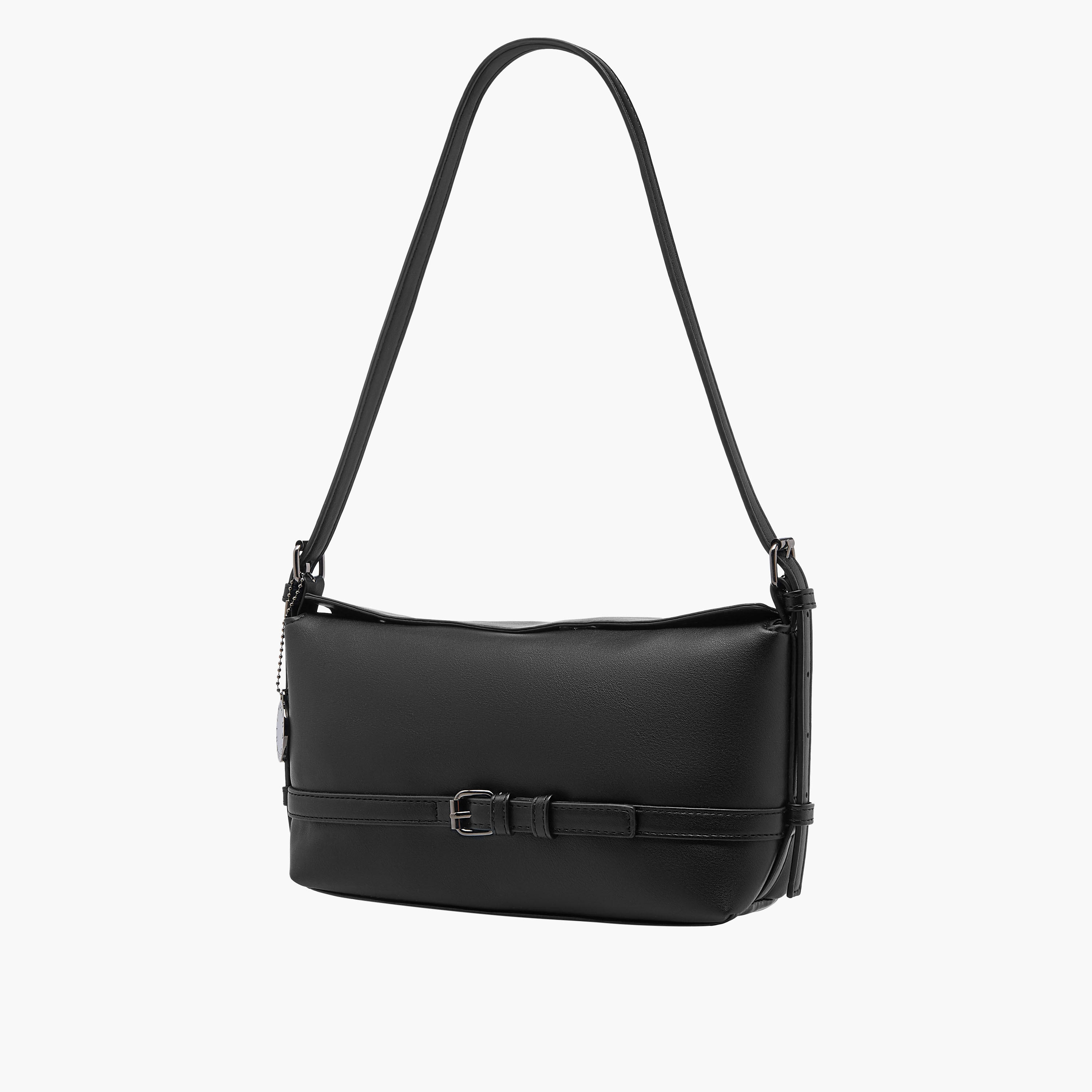 Marina Galanti Buckle Detail Shoulder Bag with Adjustable Strap-women-bagsandwallets-handbags-image-3