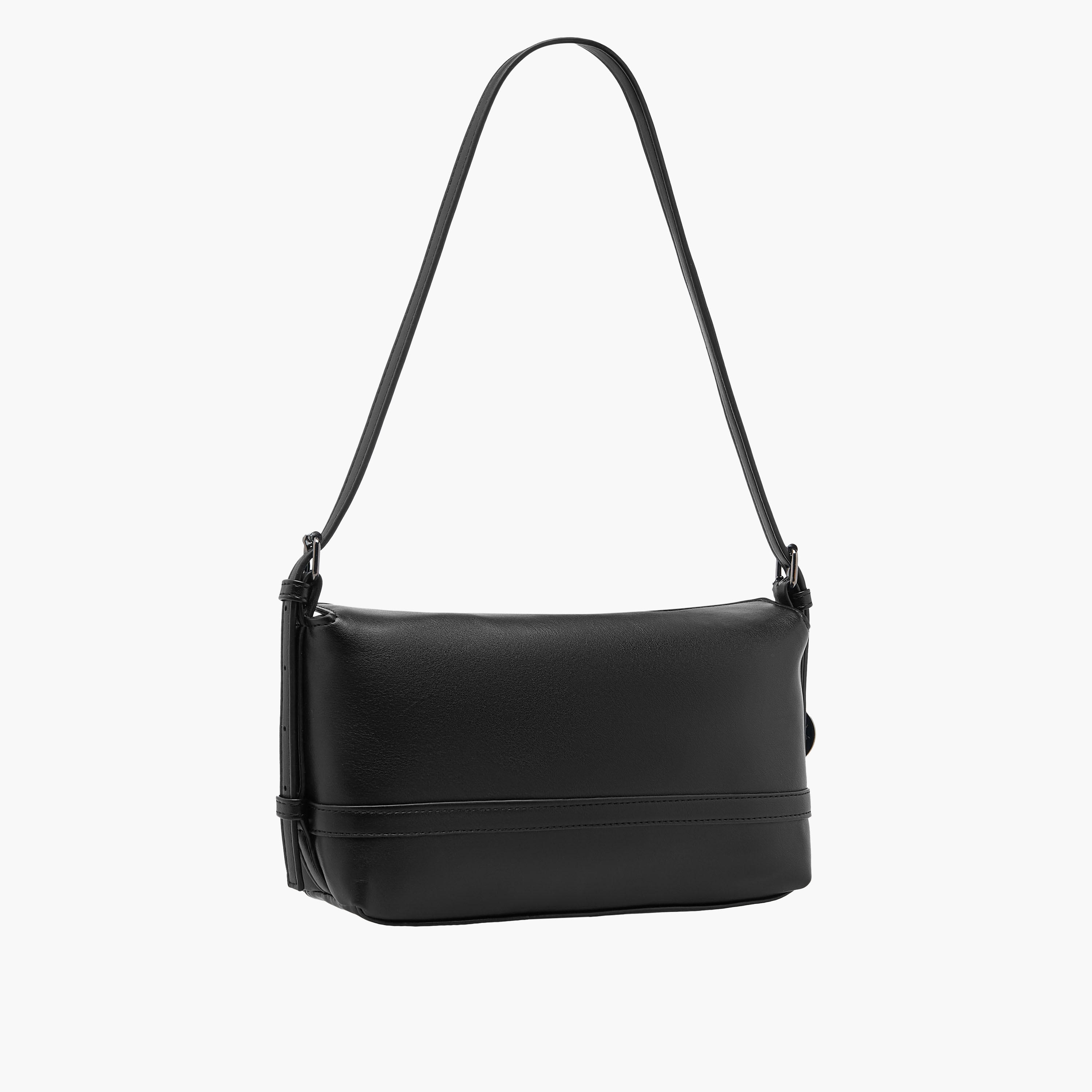 Marina Galanti Buckle Detail Shoulder Bag with Adjustable Strap-women-bagsandwallets-handbags-image-4